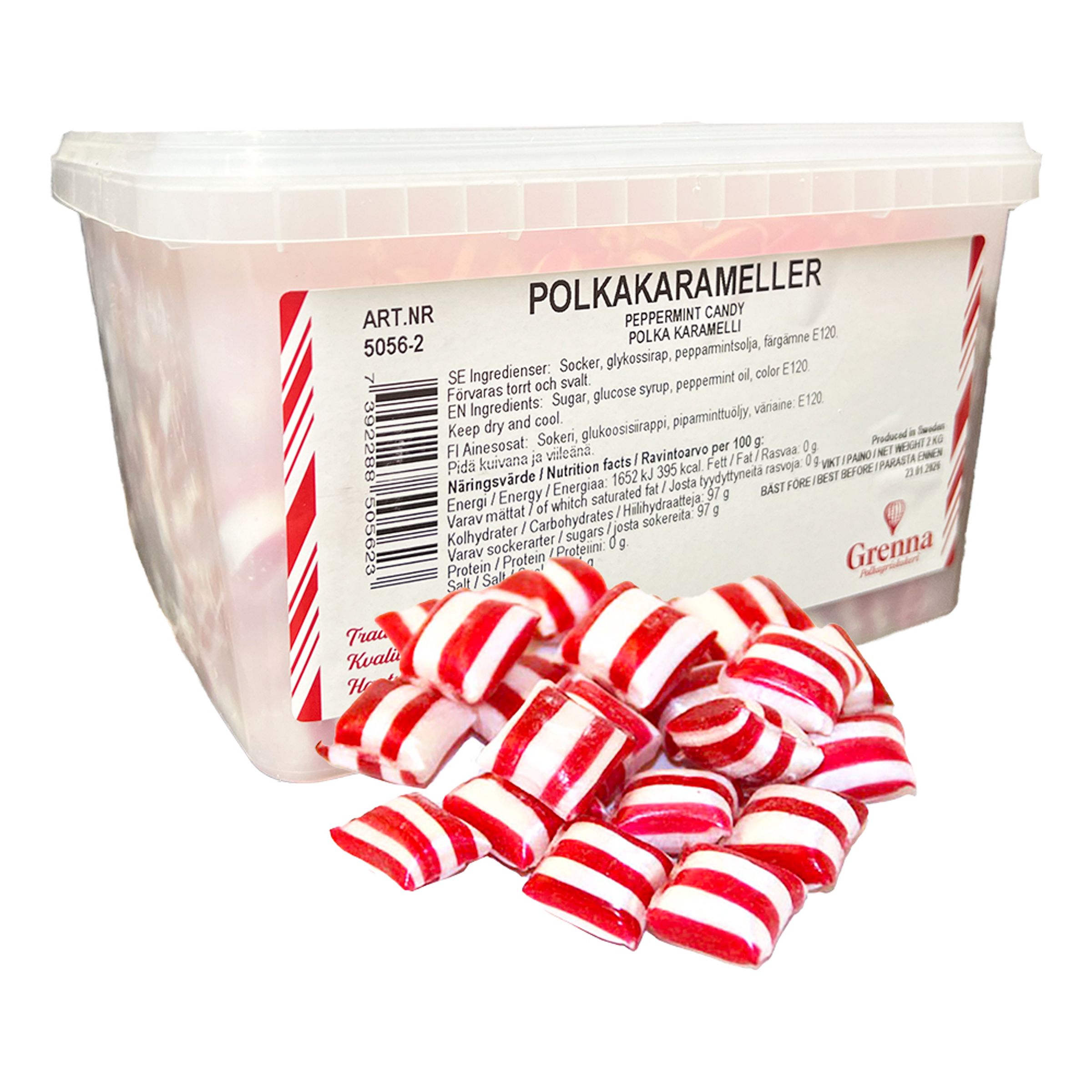 Äkta Polkakarameller Storpack - 2 kg