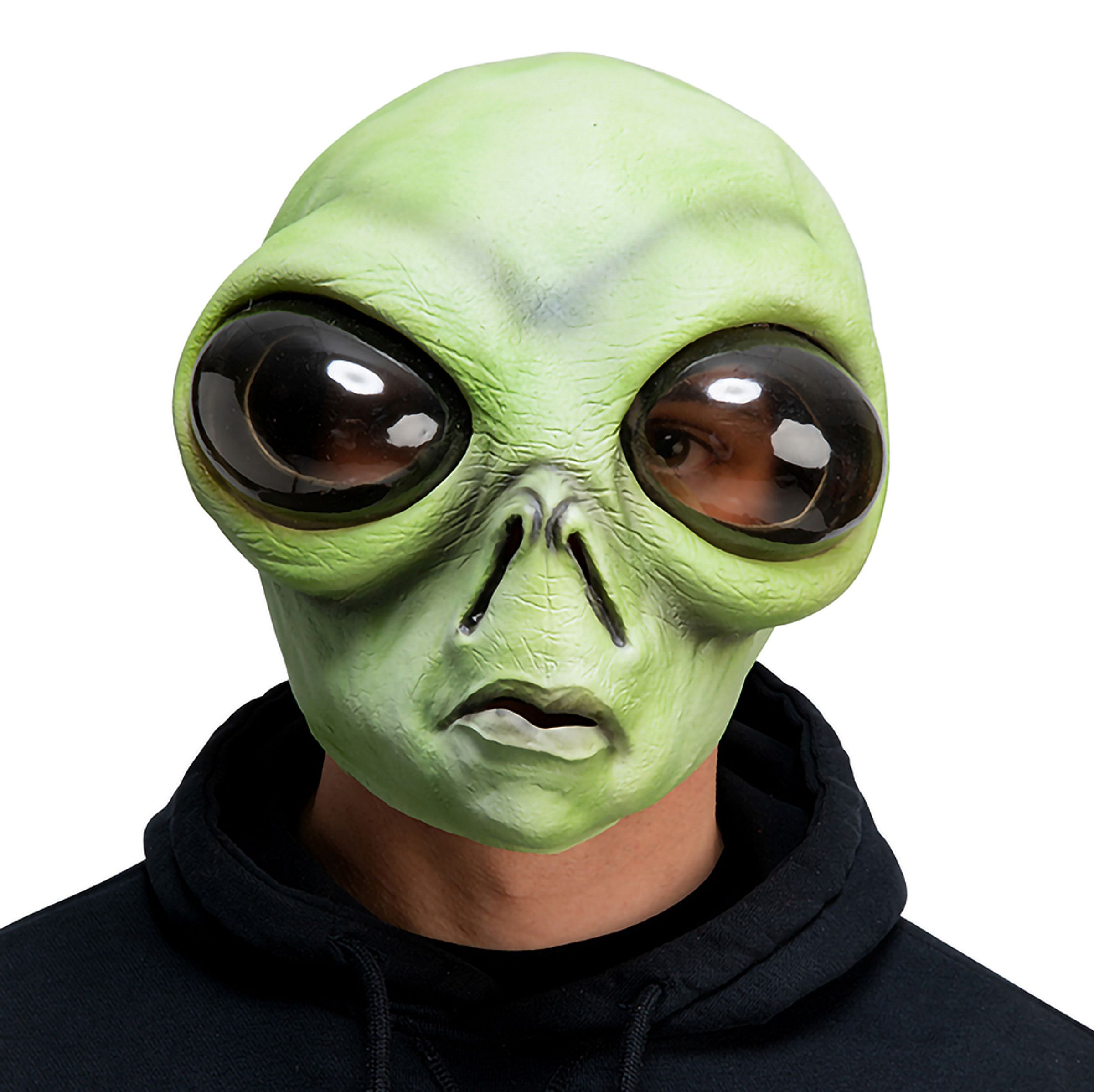 Alien Mask Grön - One size | Hem//Maskerad//Masker//Vuxenmasker | PartyOutlet