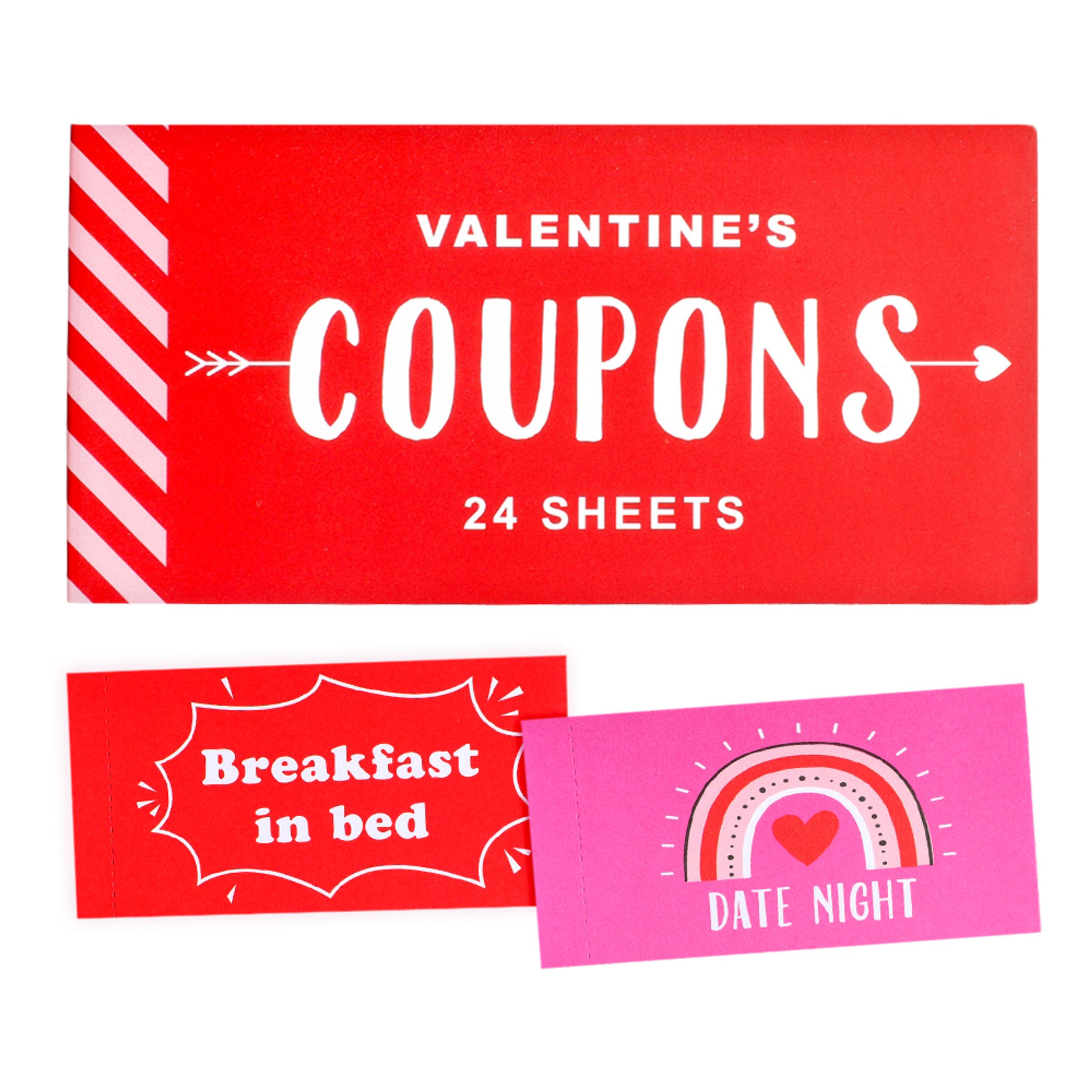 Valentine's Coupons Kuponghäfte