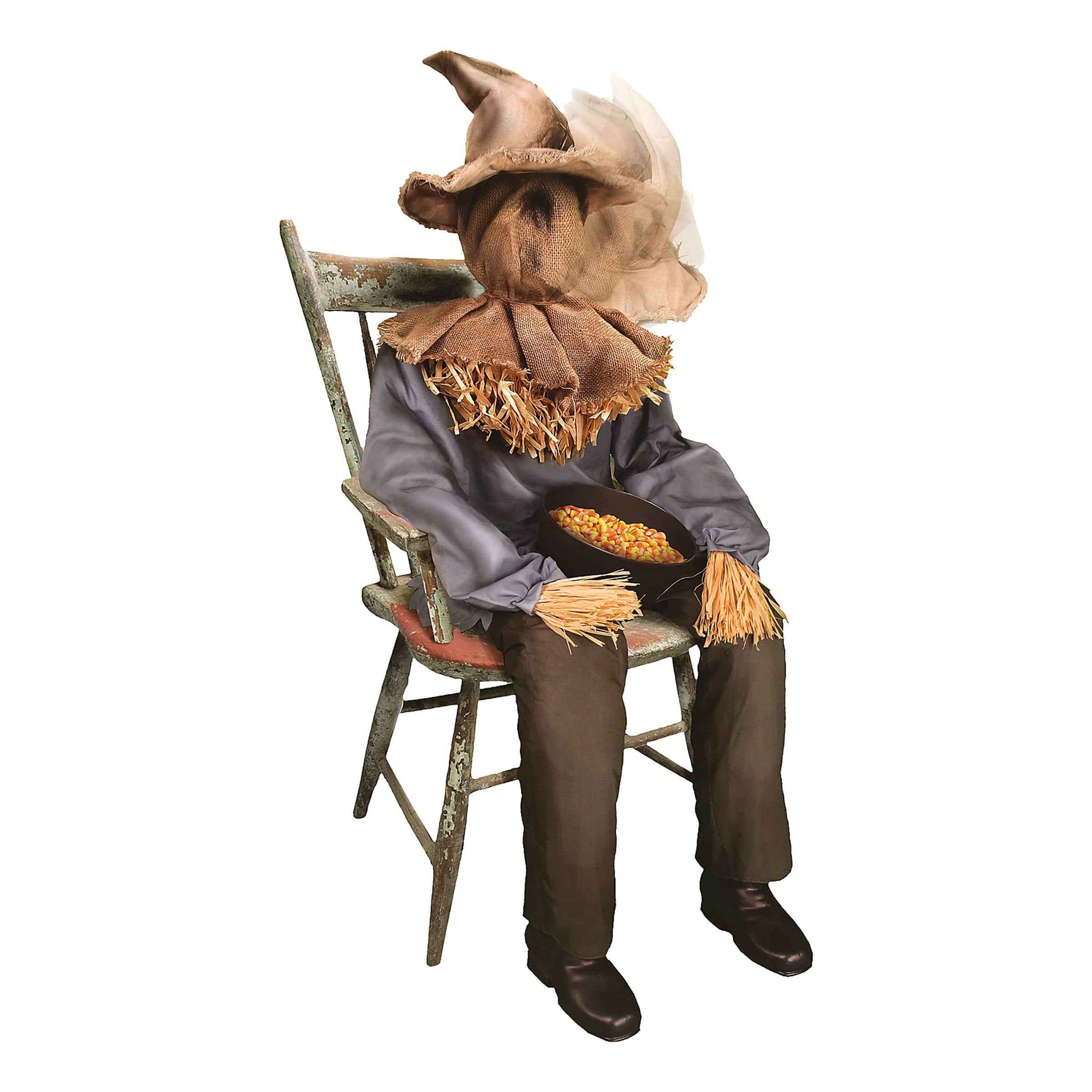 Animerad Sittande Fågelskrämma med Ljud Prop | Hem - Maskerad - Dekor & Rekvisita - Props | Maskeradspecialisten