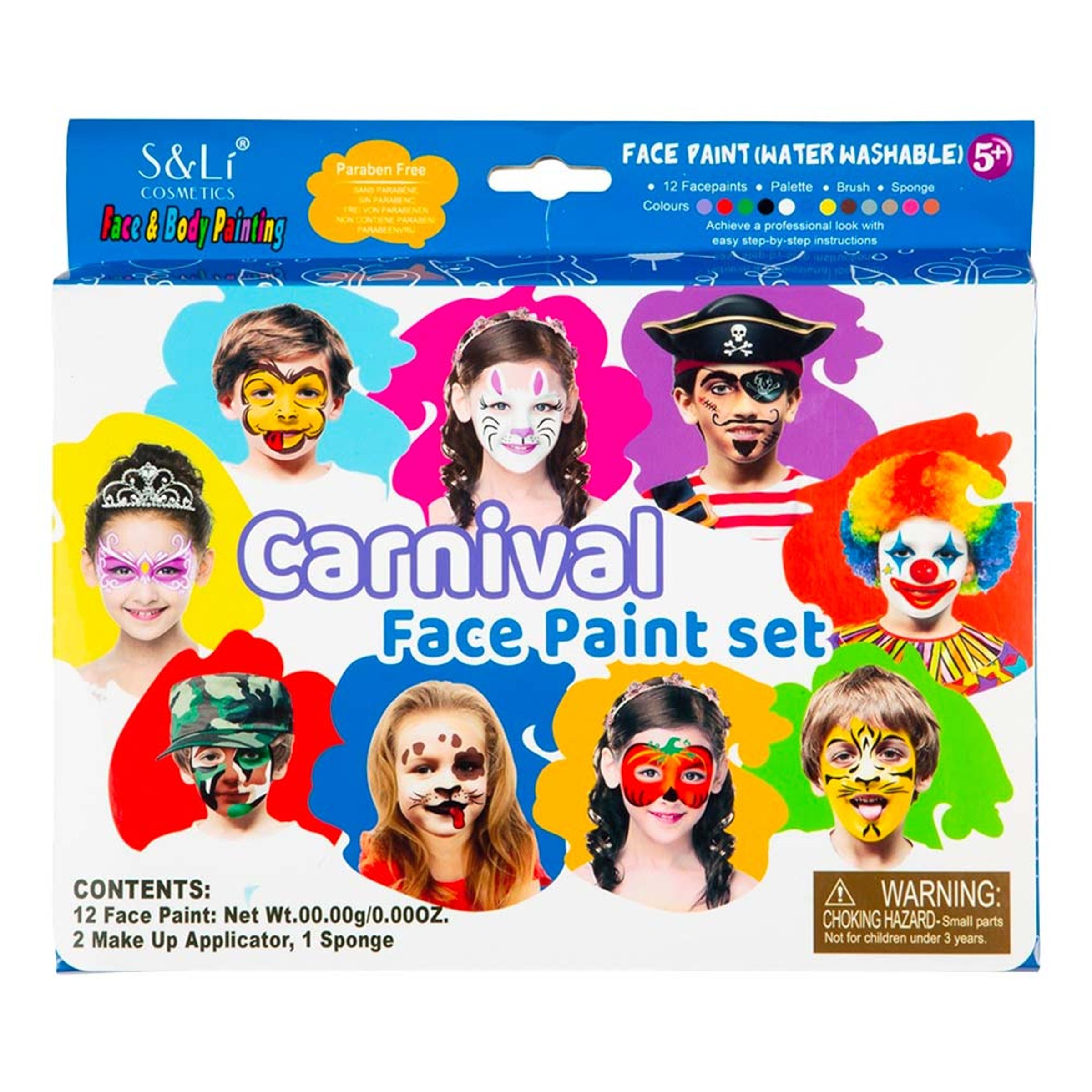 Läs mer om Ansiktsmålning Carnival Sminkset