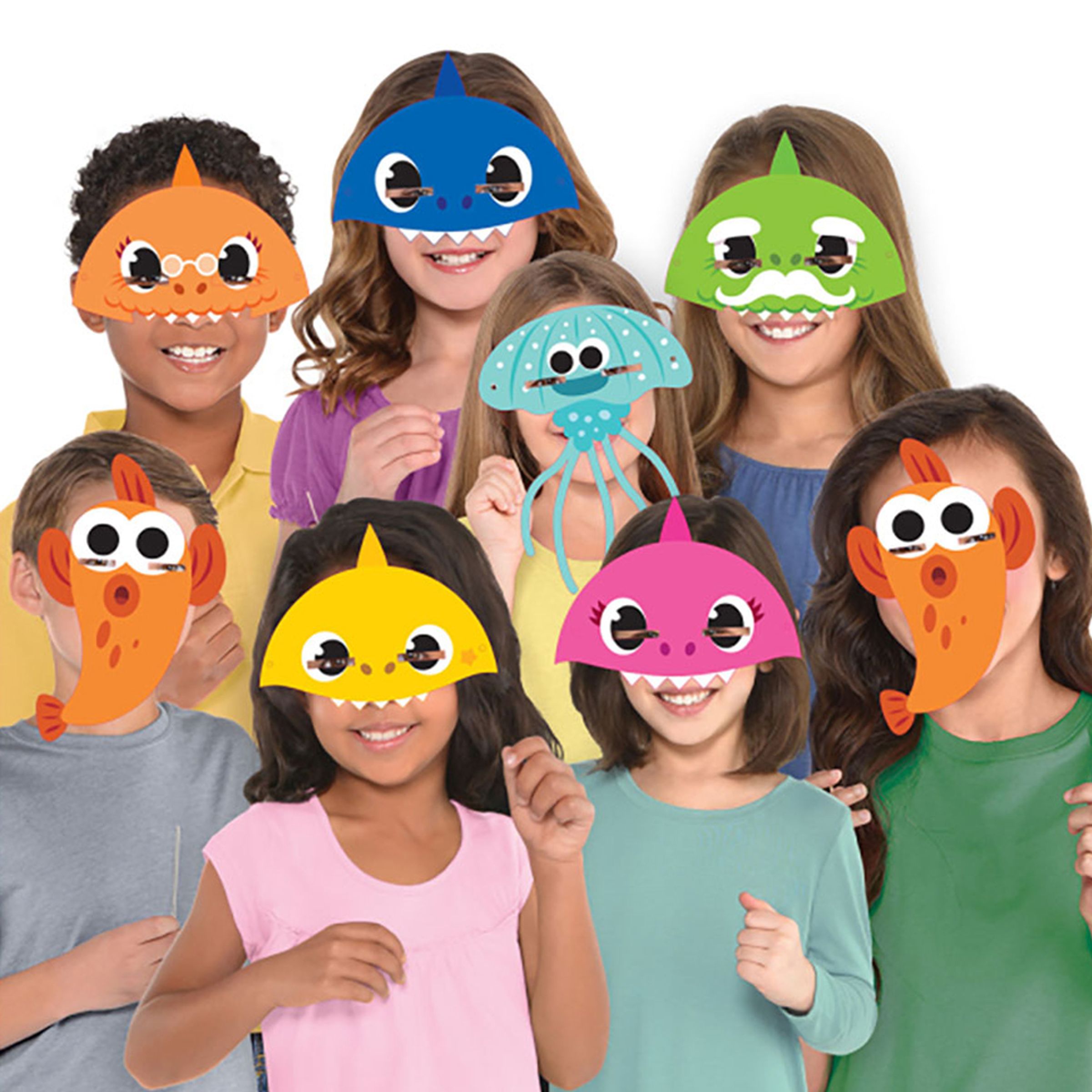 Ansiktsmasker Baby Shark - 8-pack