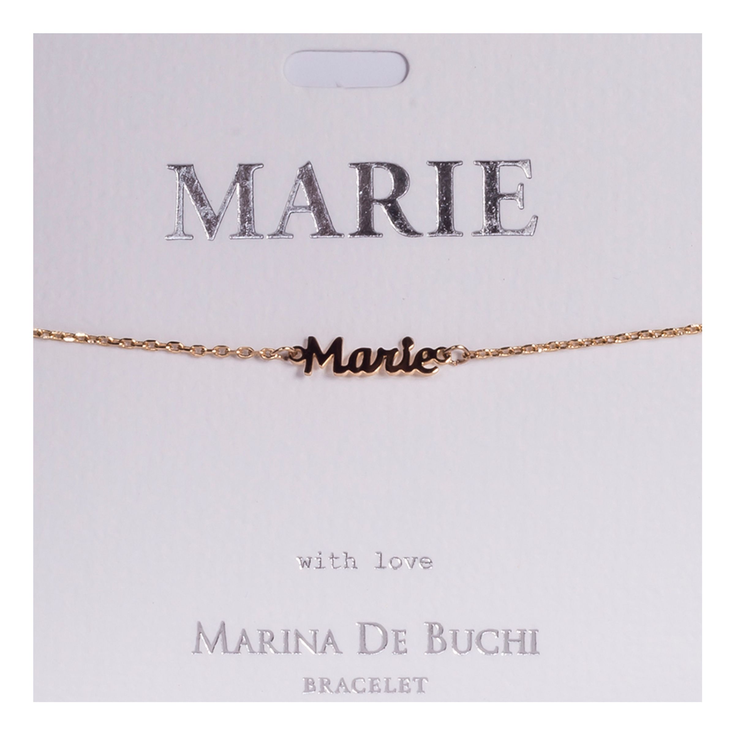 Namnarmband Guld - Marie