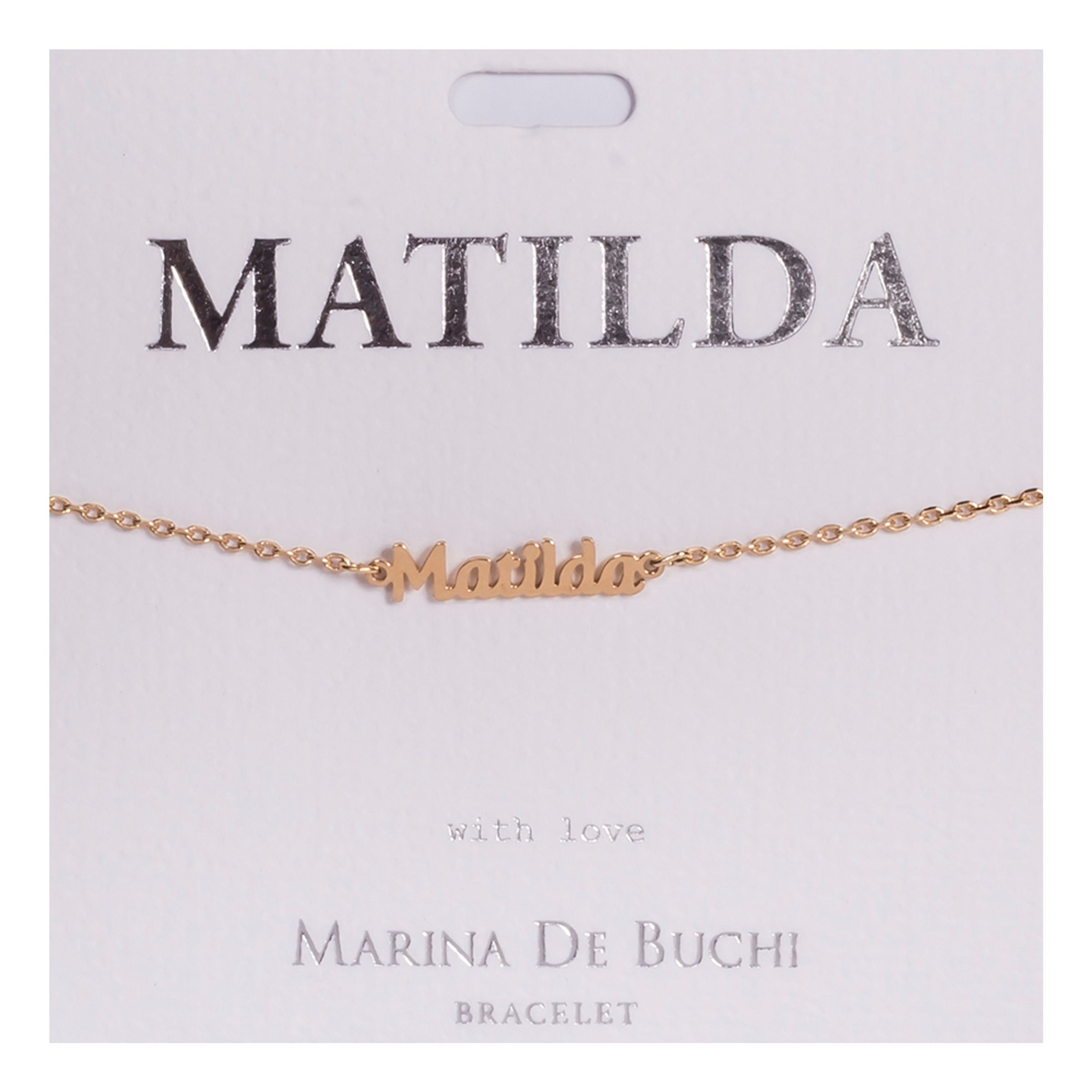Namnarmband Guld - Matilda