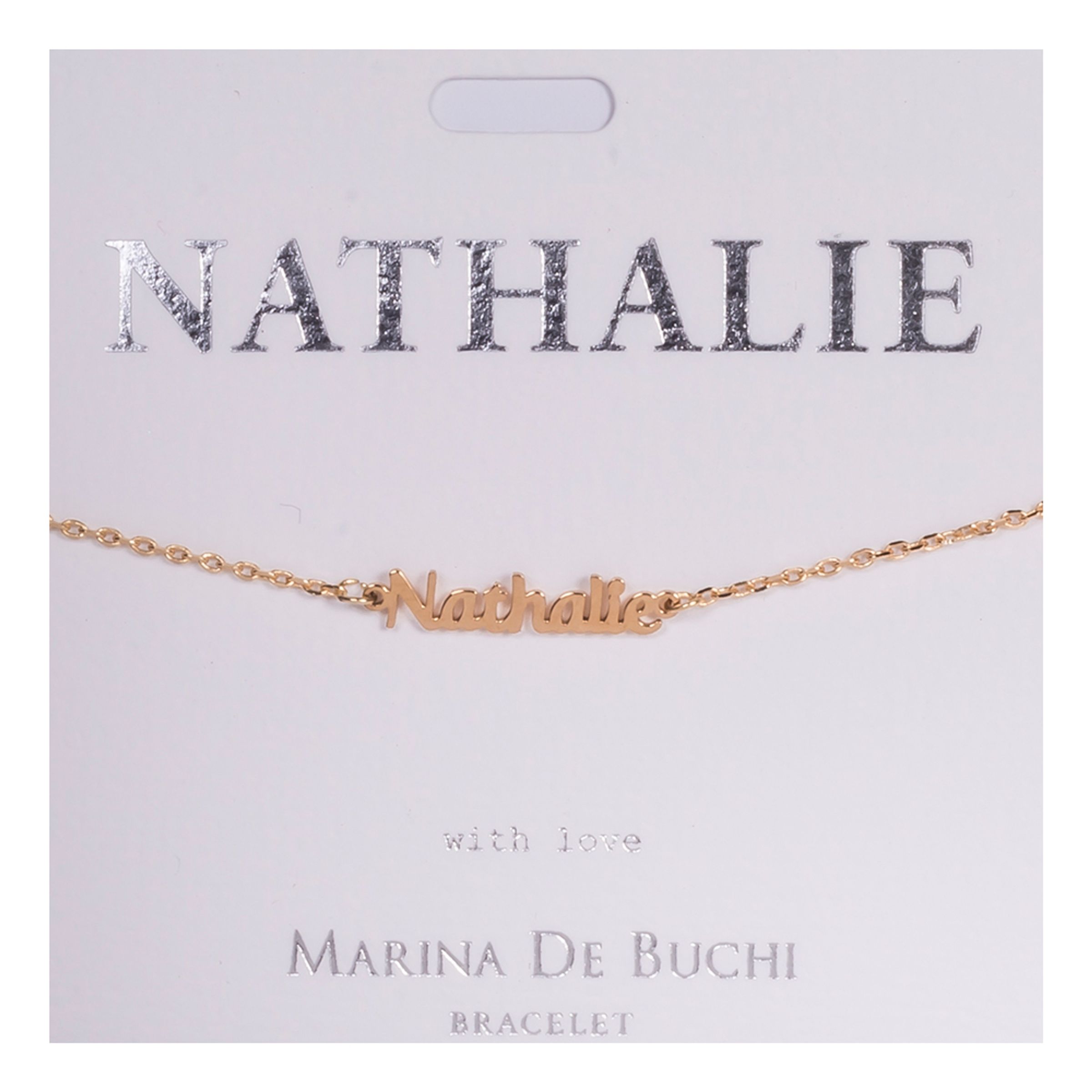 Namnarmband Guld - Nathalie