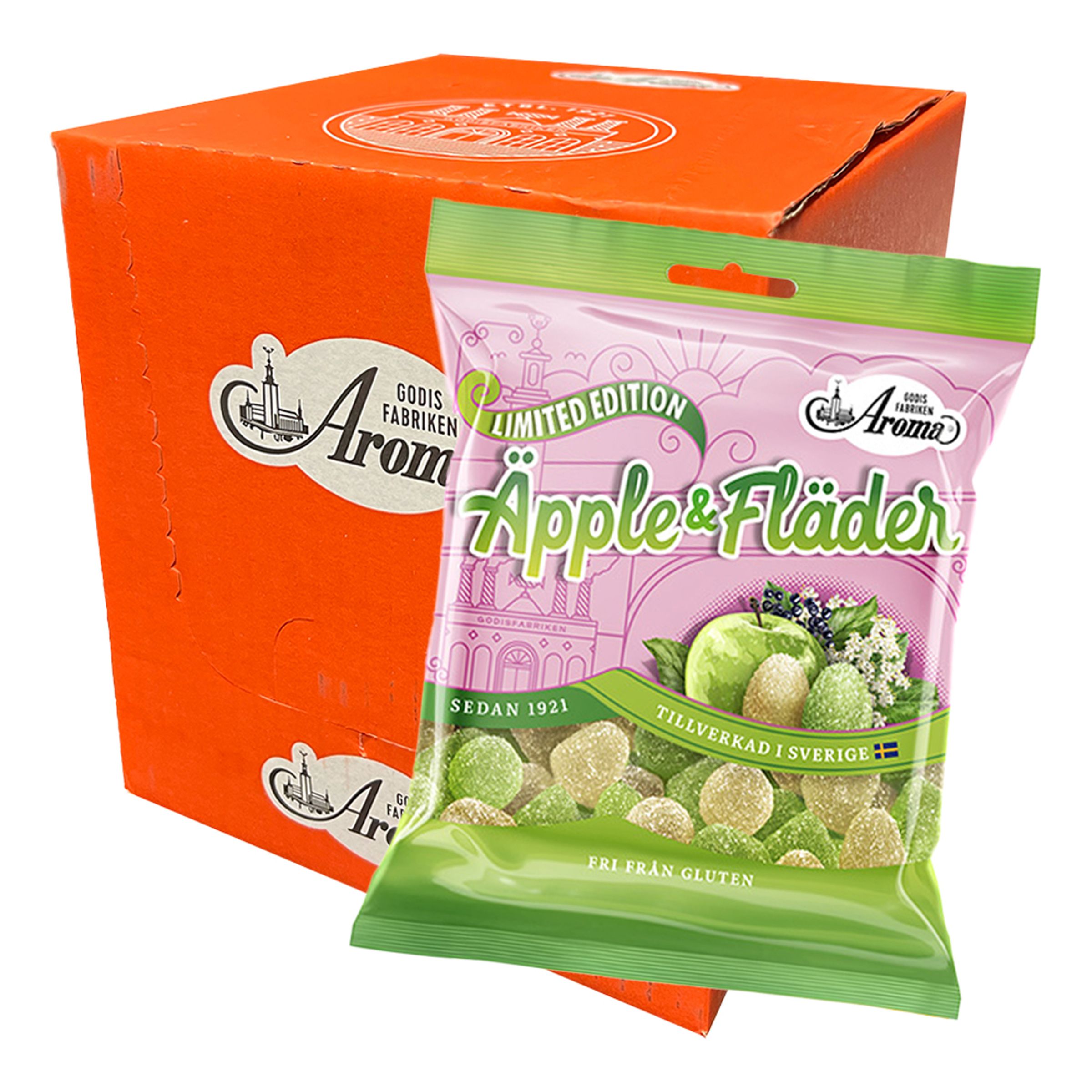 Aroma Äpple/Fläder Geléhallon Storpack - 20-pack