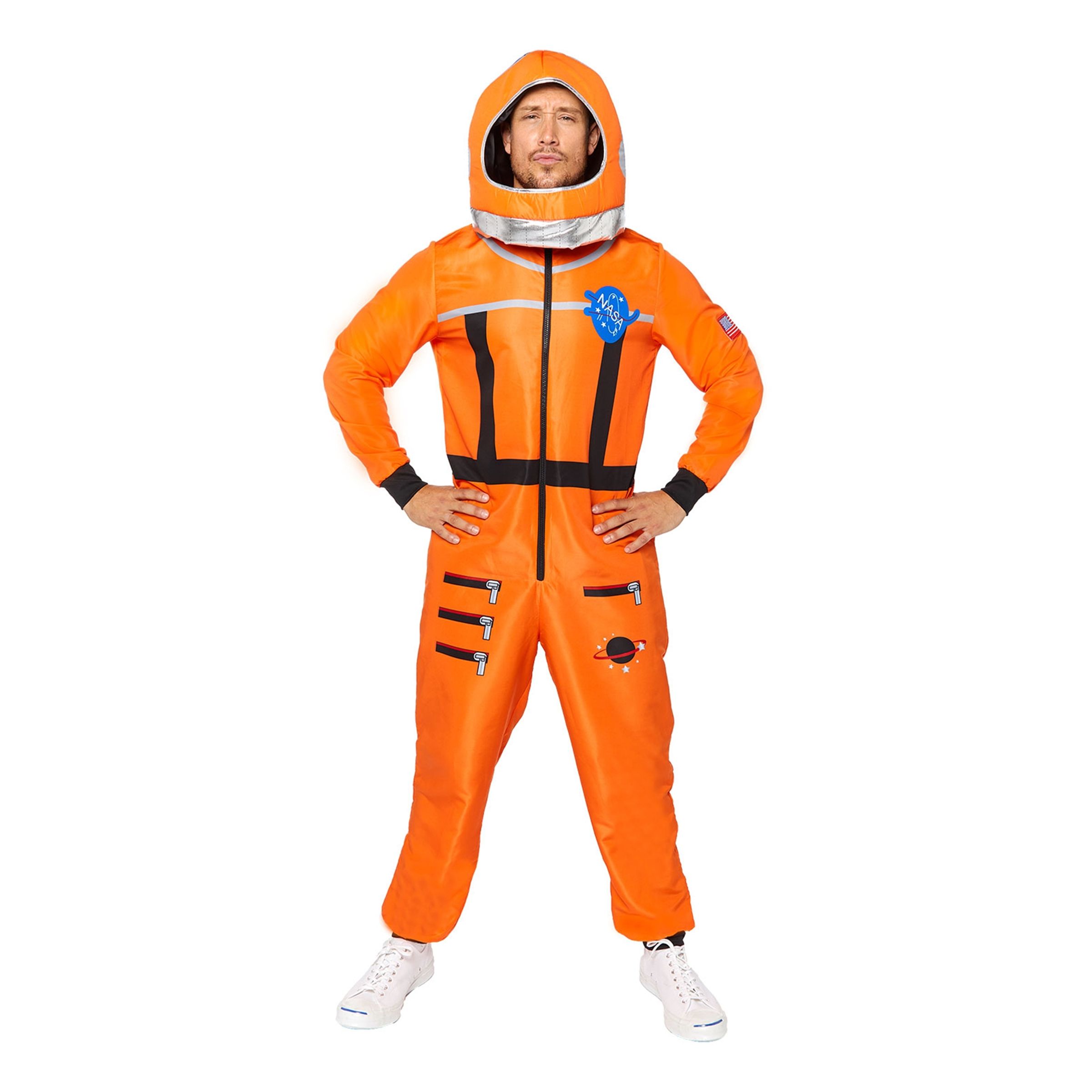 Läs mer om Astronaut Orange Maskeraddräkt - Plus size