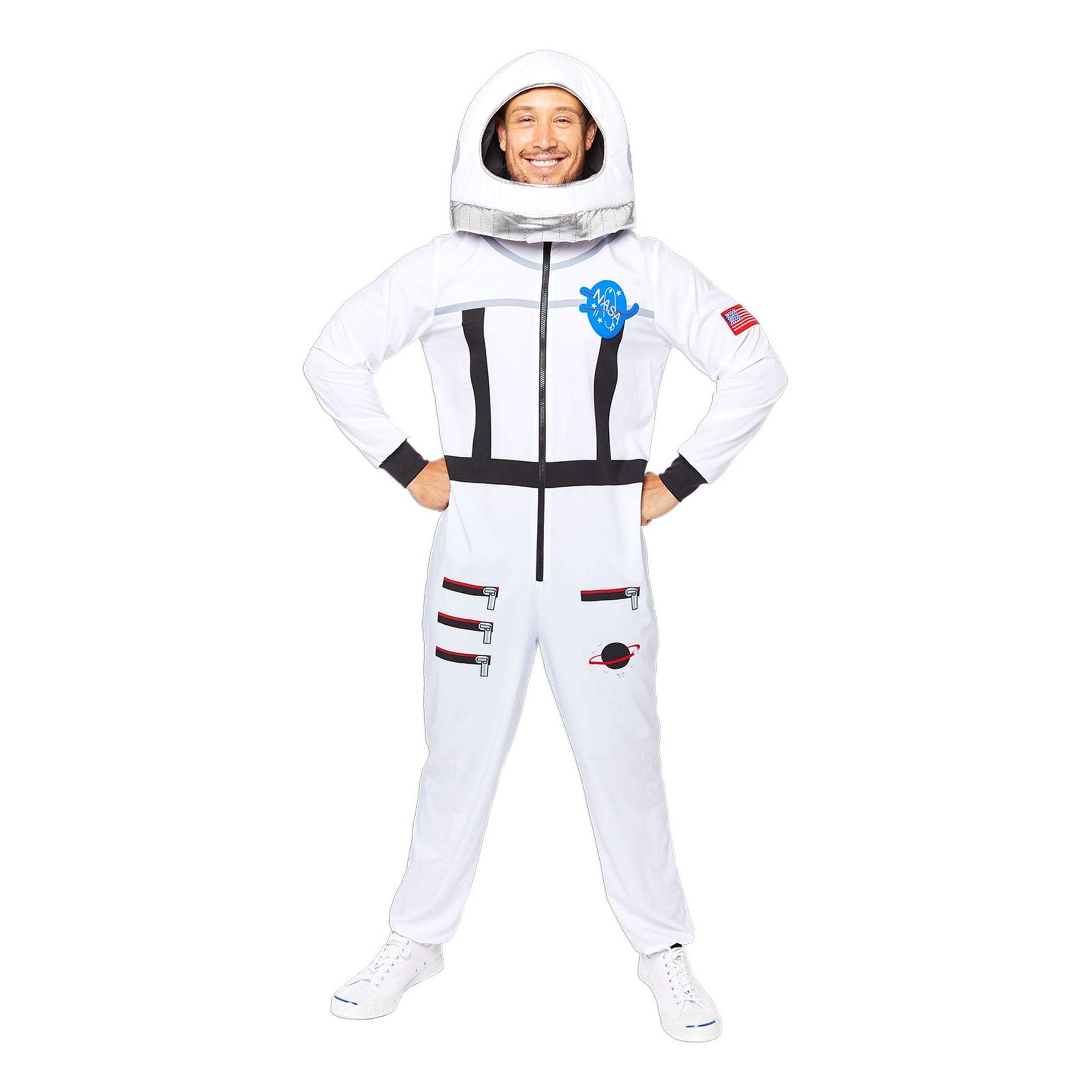 Astronaut Vit Maskeraddräkt - Standard