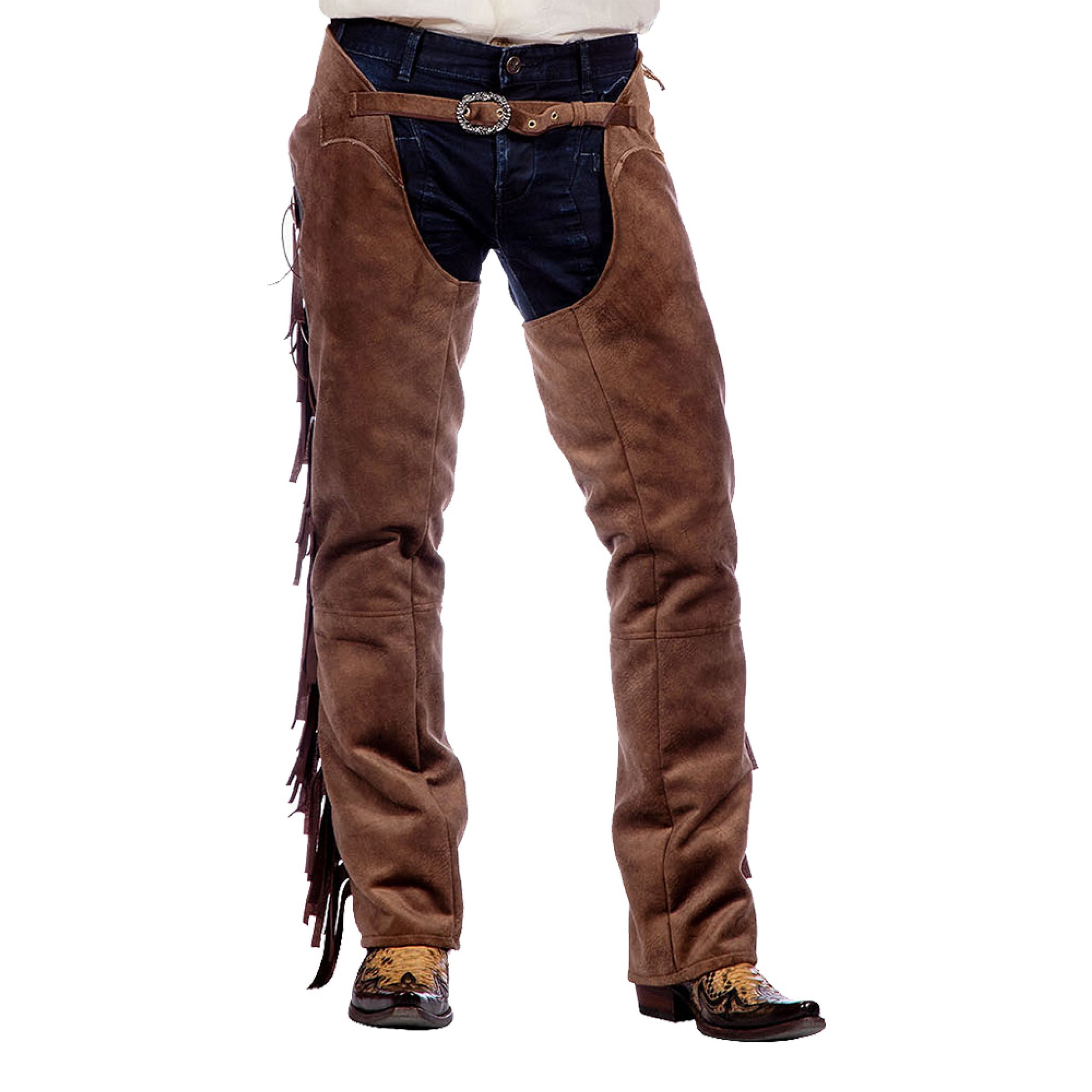 Autentiska Western Chaps Herr Bruna - 52 | Hem - Maskerad - Maskeraddräkter - Cowboydräkter | Pryloteket