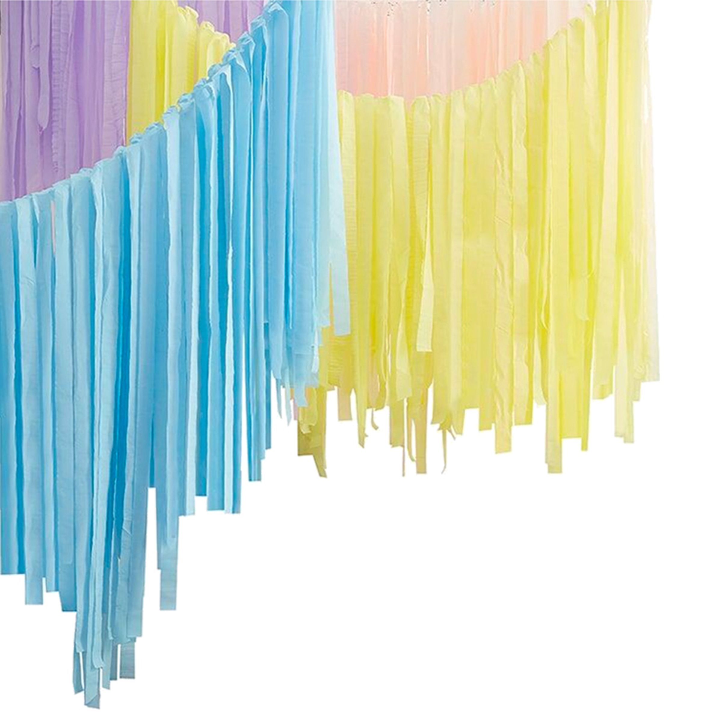 Backdrop Streamers Pastell Kit