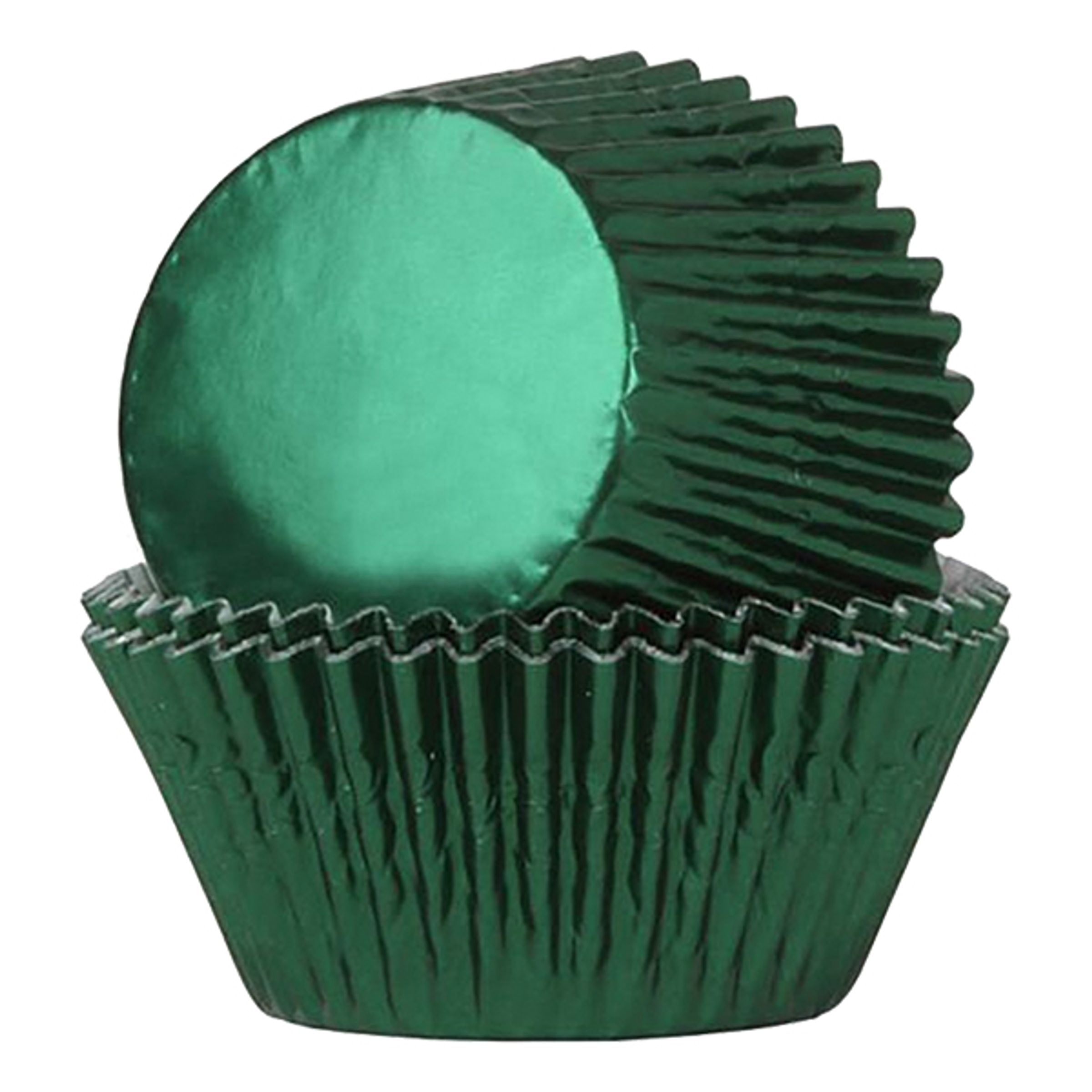 Läs mer om Muffinsformar Folie Grön - 24-pack