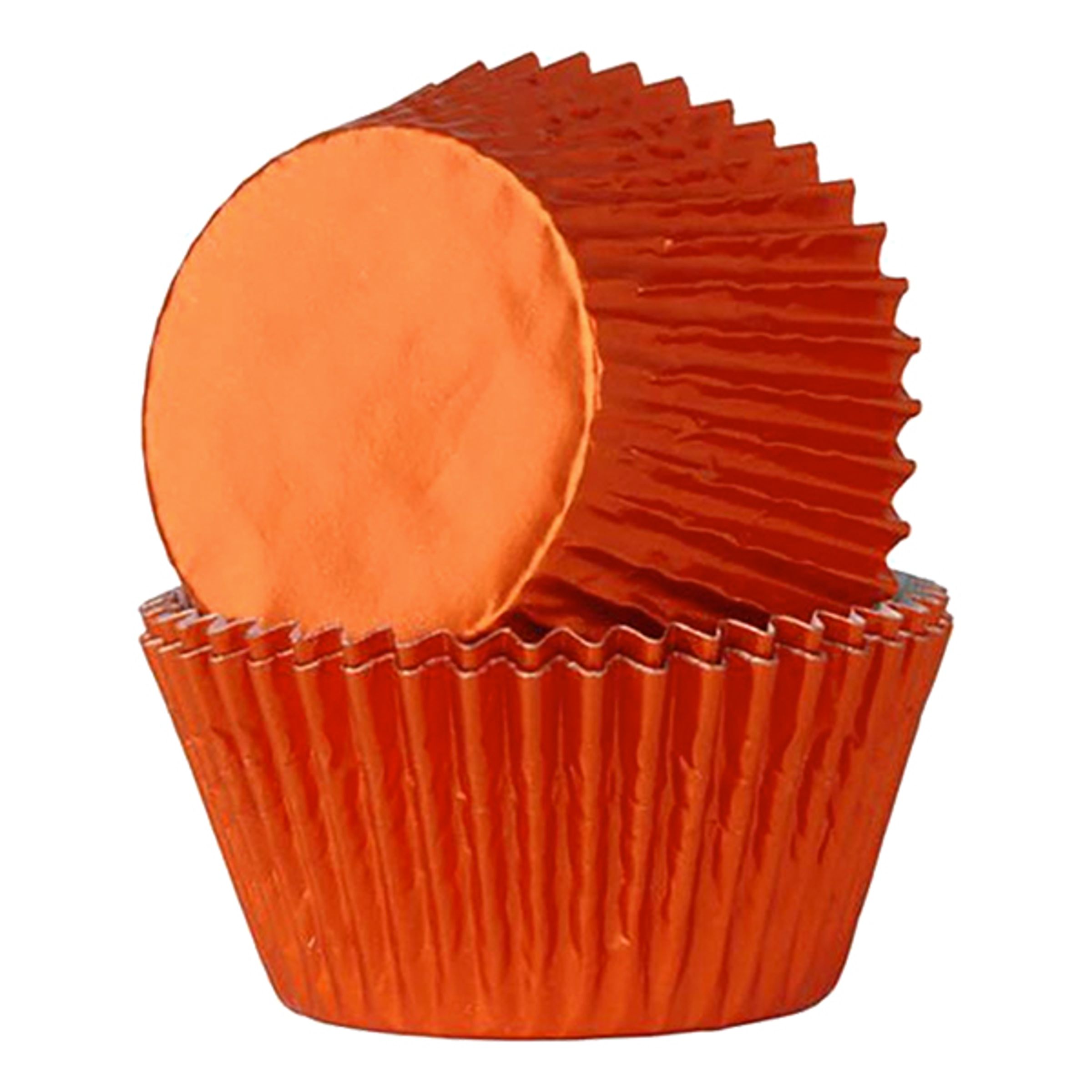 Muffinsformar Folie Orange - 24-pack
