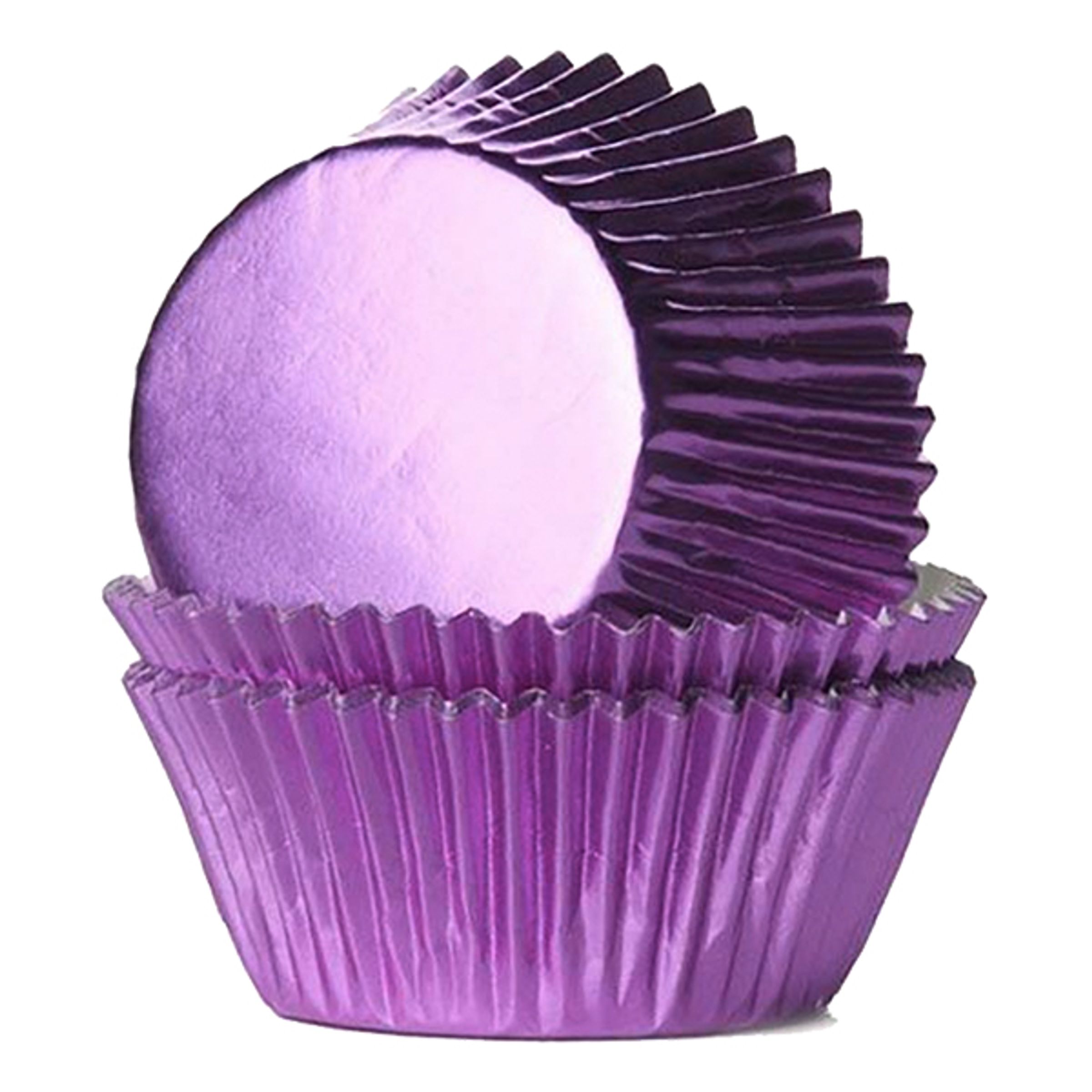 Läs mer om Muffinsformar Folie Lila - 24-pack