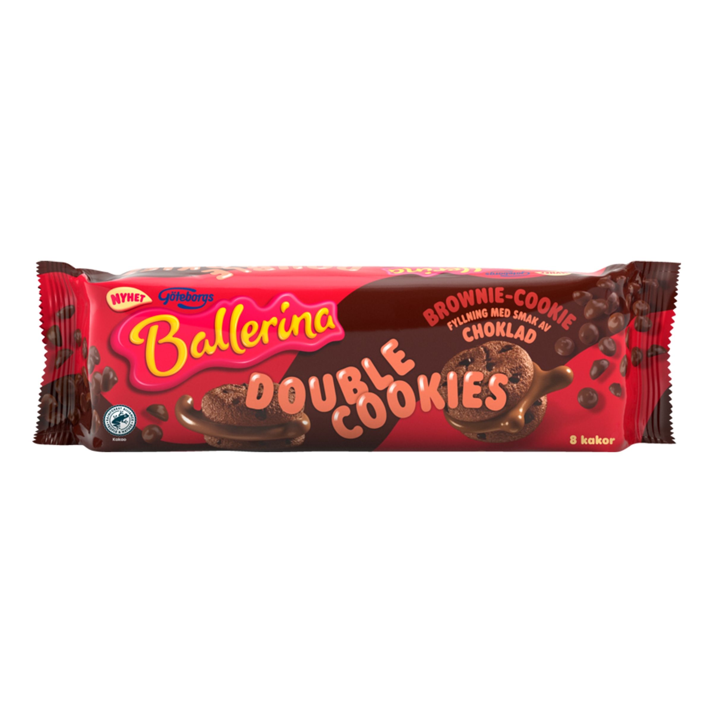 Läs mer om Ballerina Double Cookies Brownie - 168 gram