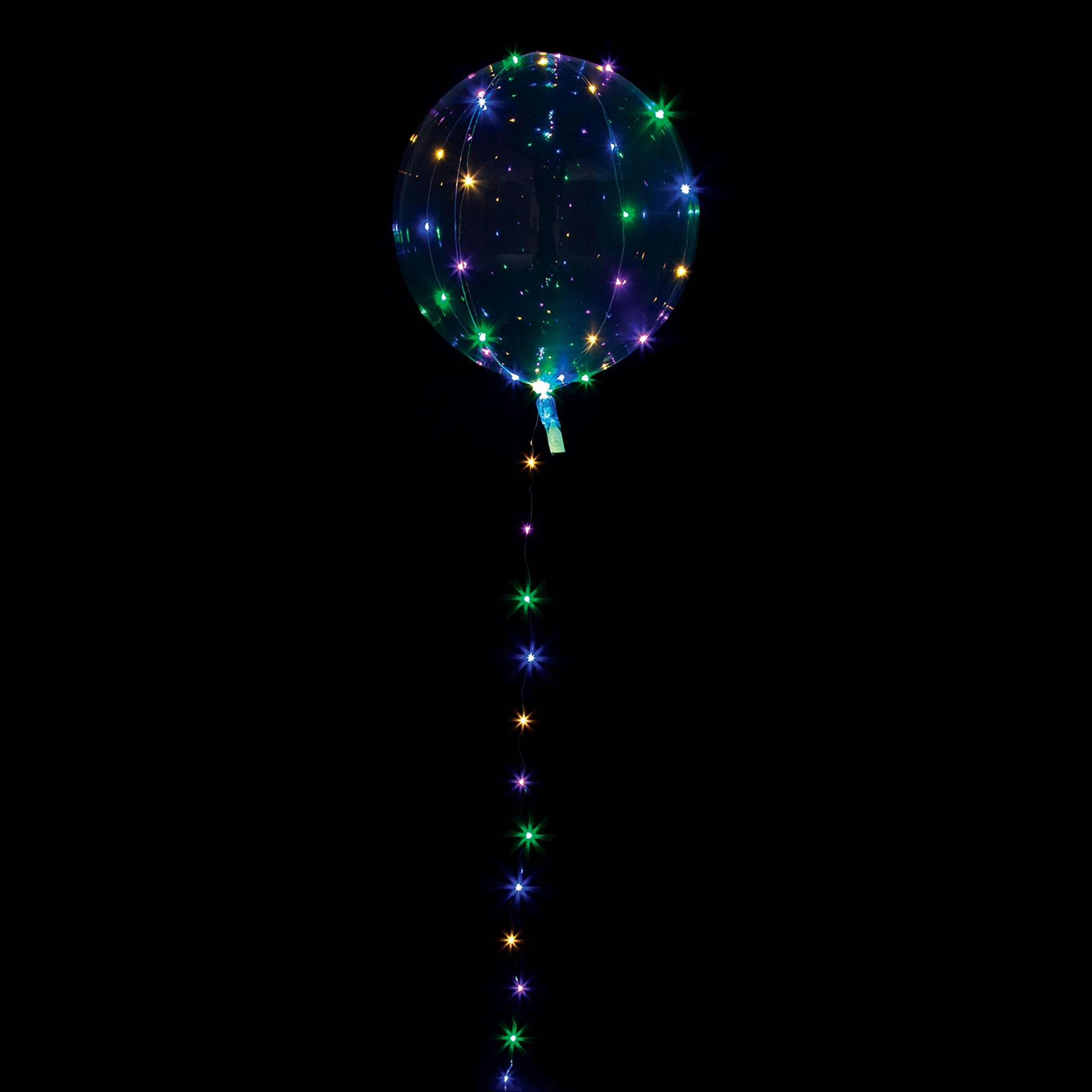 Läs mer om Ballong Crystal Clear med Ljusslinga