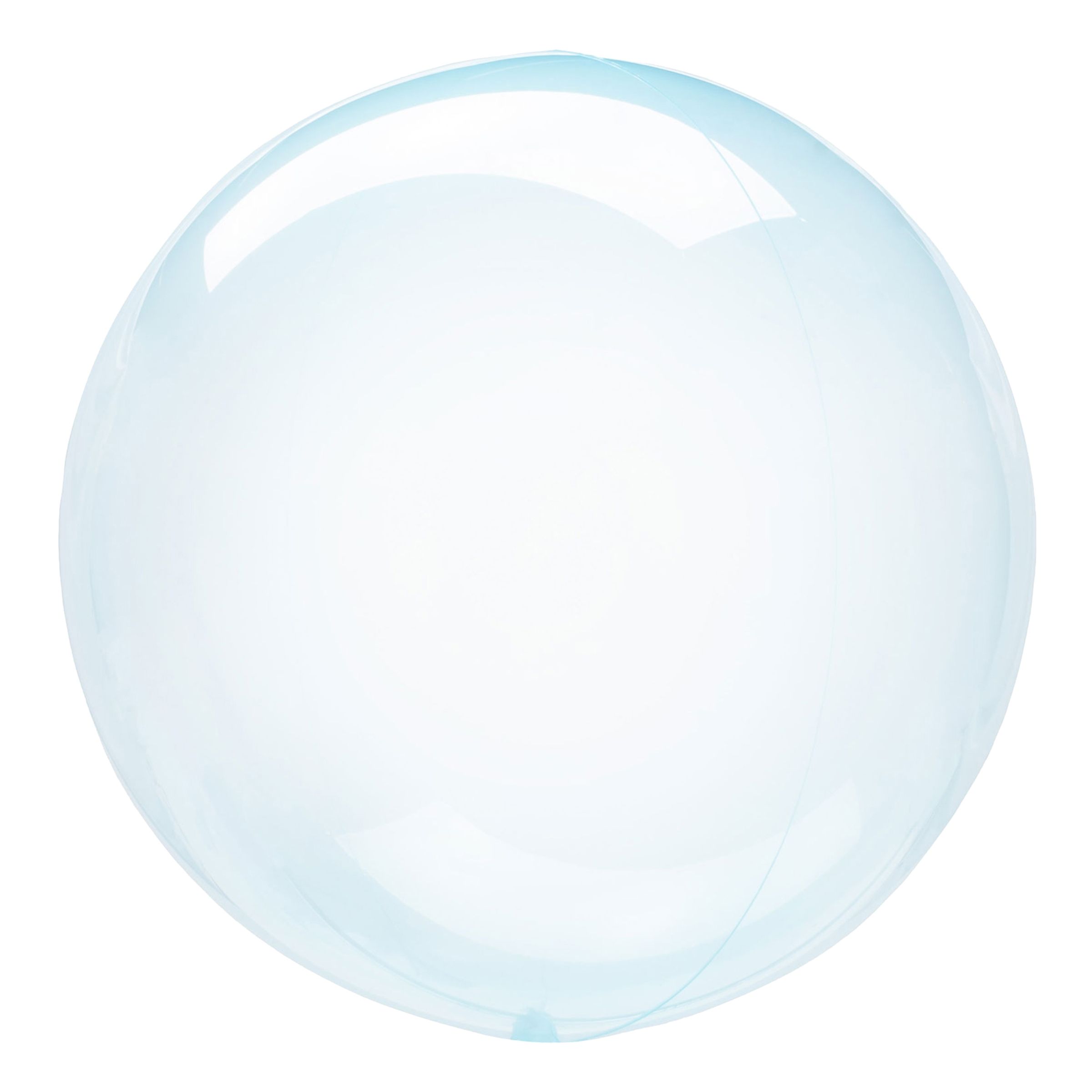 Läs mer om Folieballong Crystal Clearz Rund Blå