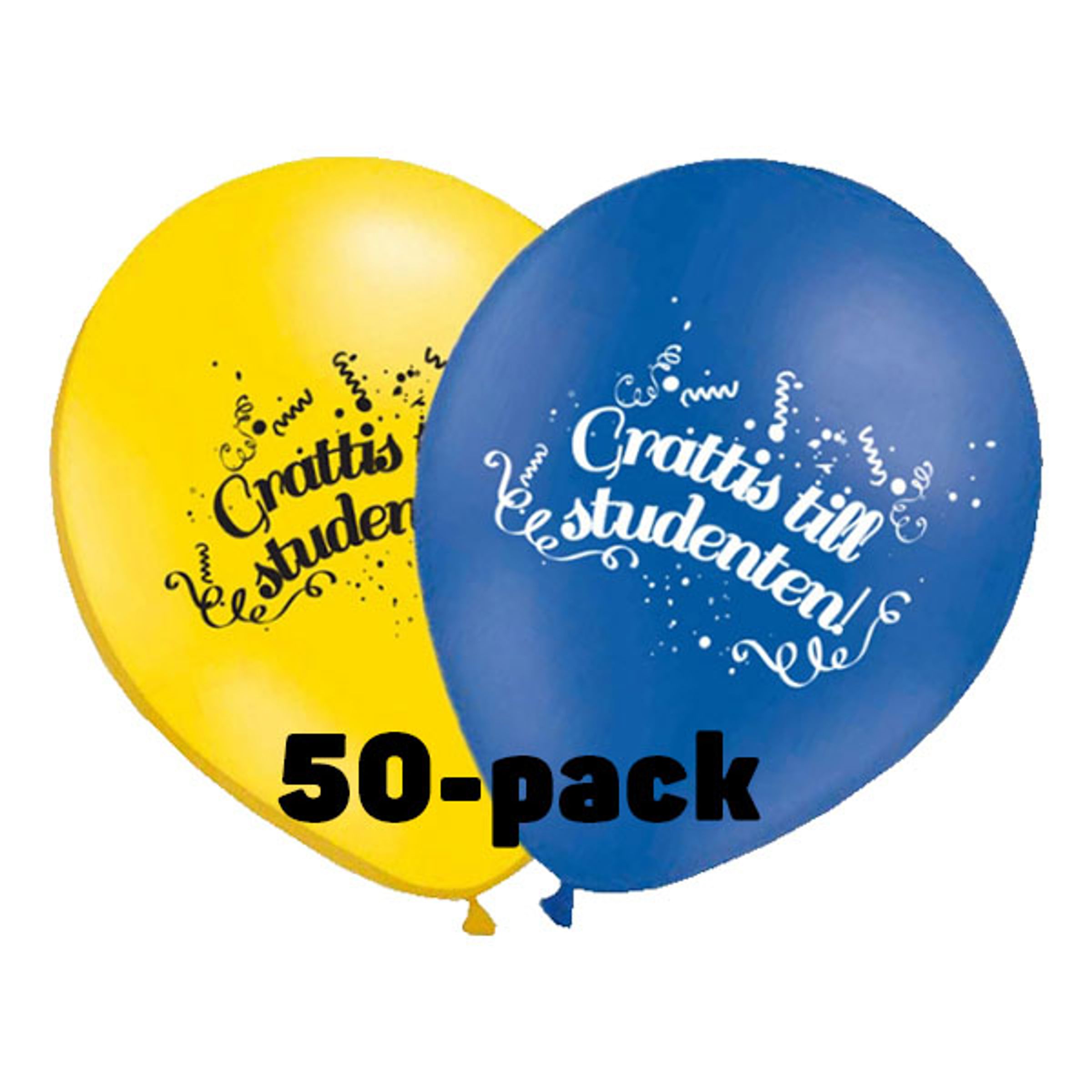 Läs mer om Ballonger Grattis till Studenten! - 50-pack