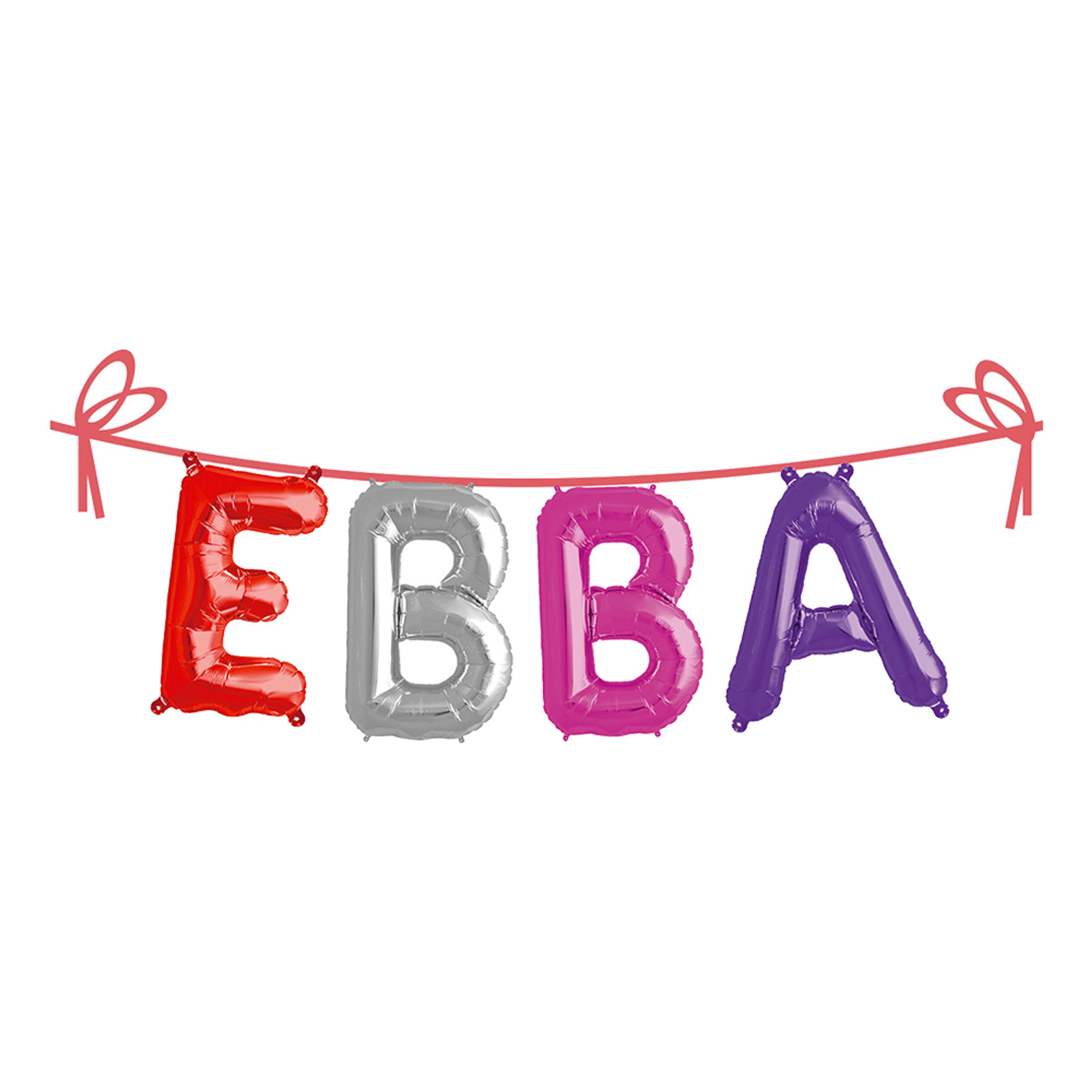 Läs mer om Ballonggirlang Folie Namn - Ebba