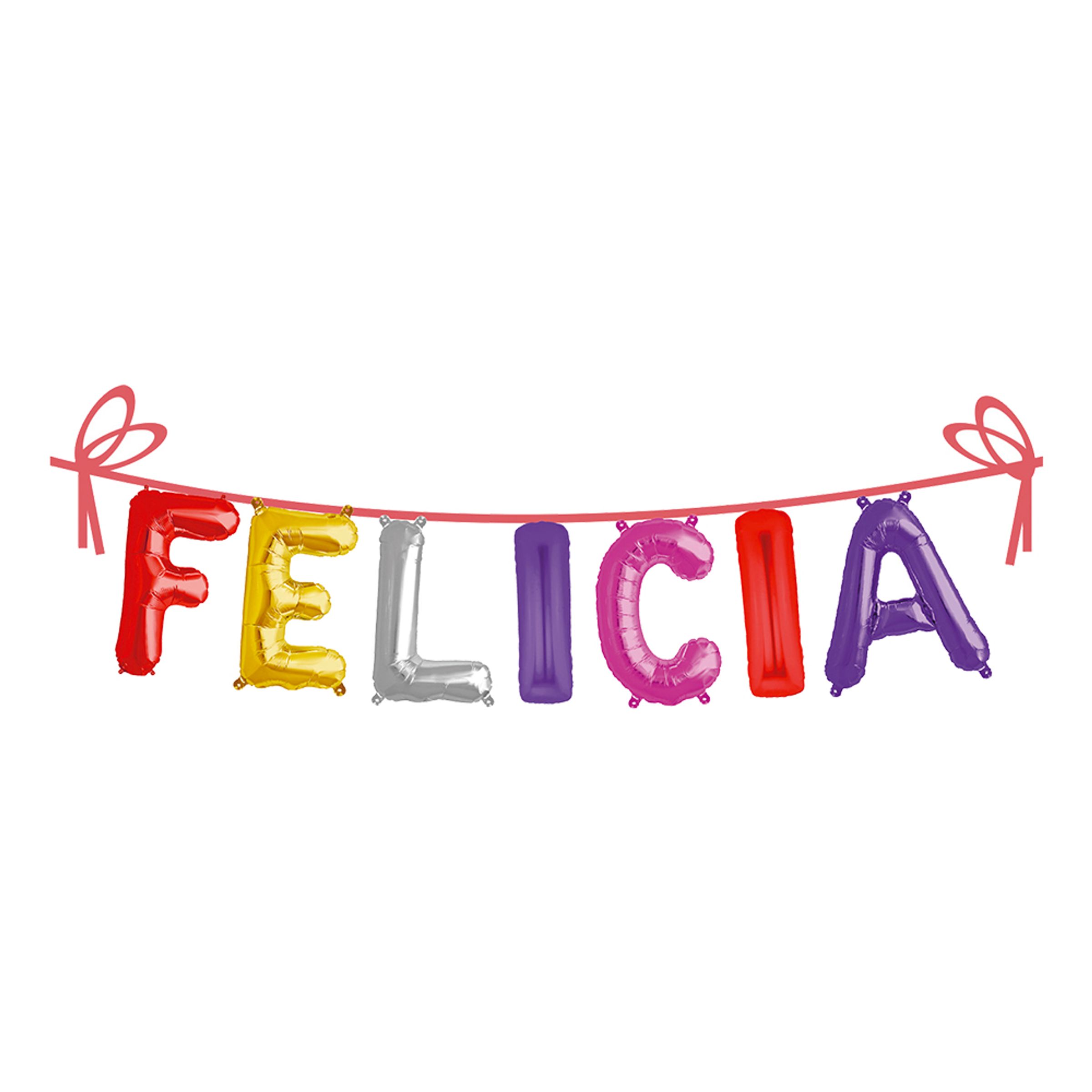 Ballonggirlang Folie Namn - Felicia