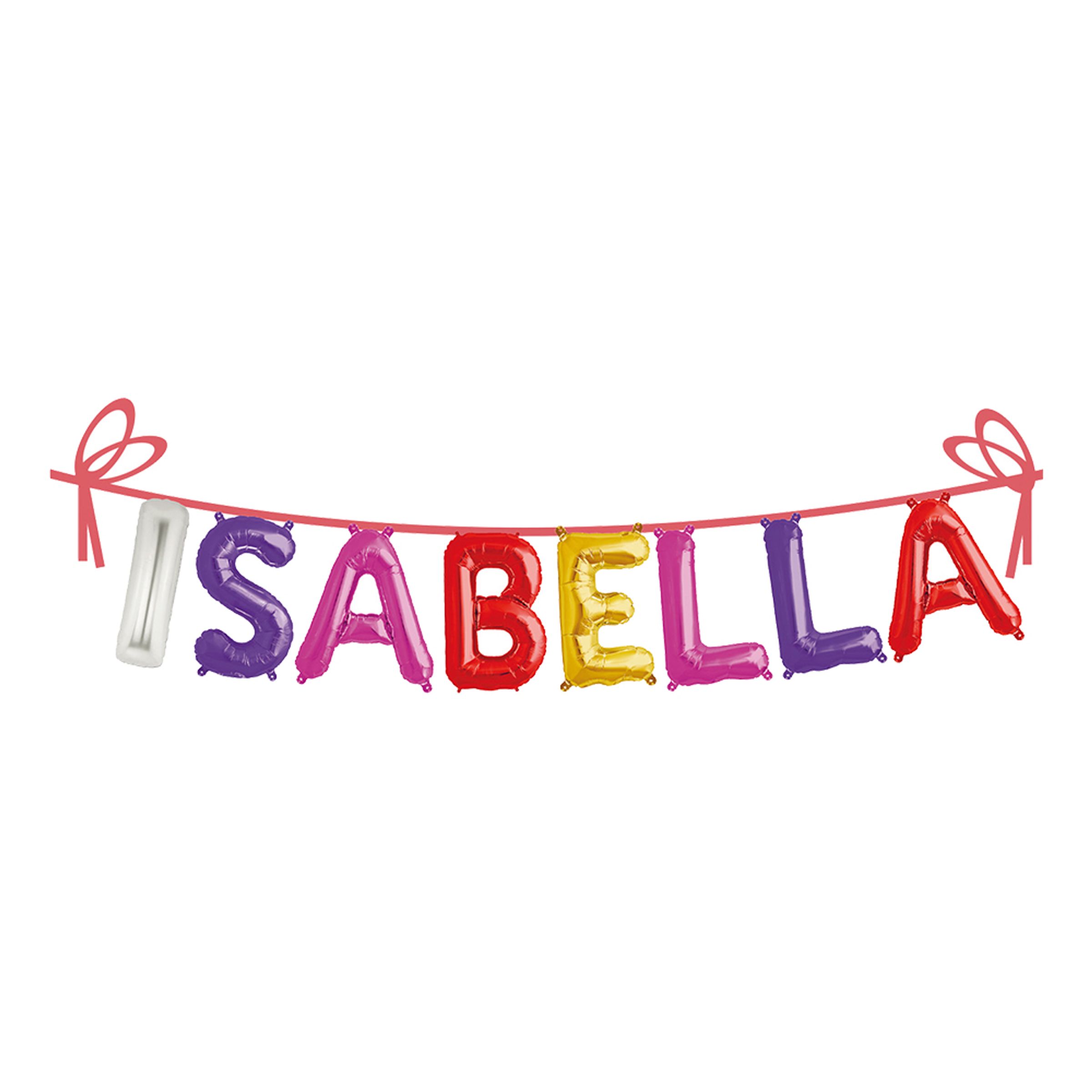 Ballonggirlang Folie Namn - Isabella