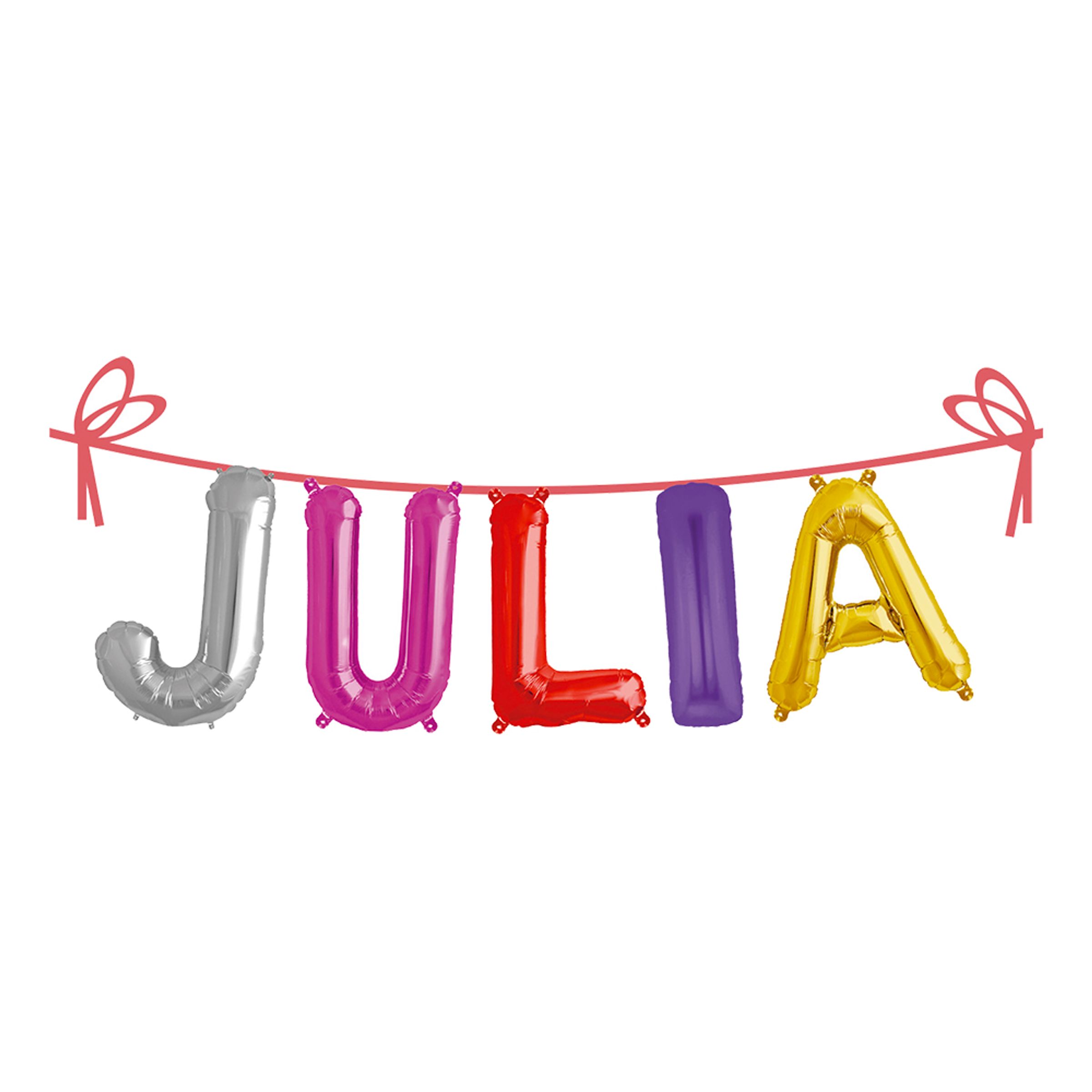 Ballonggirlang Folie Namn - Julia