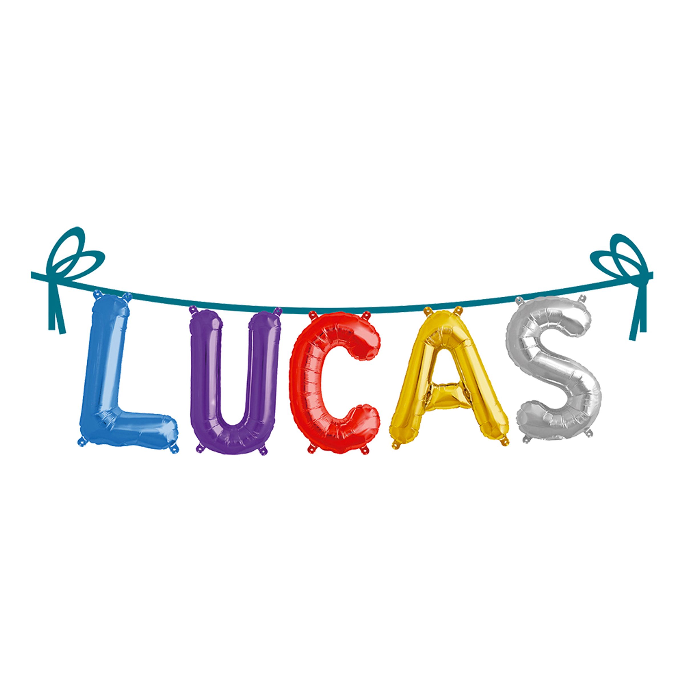 Ballonggirlang Folie Namn - Lucas