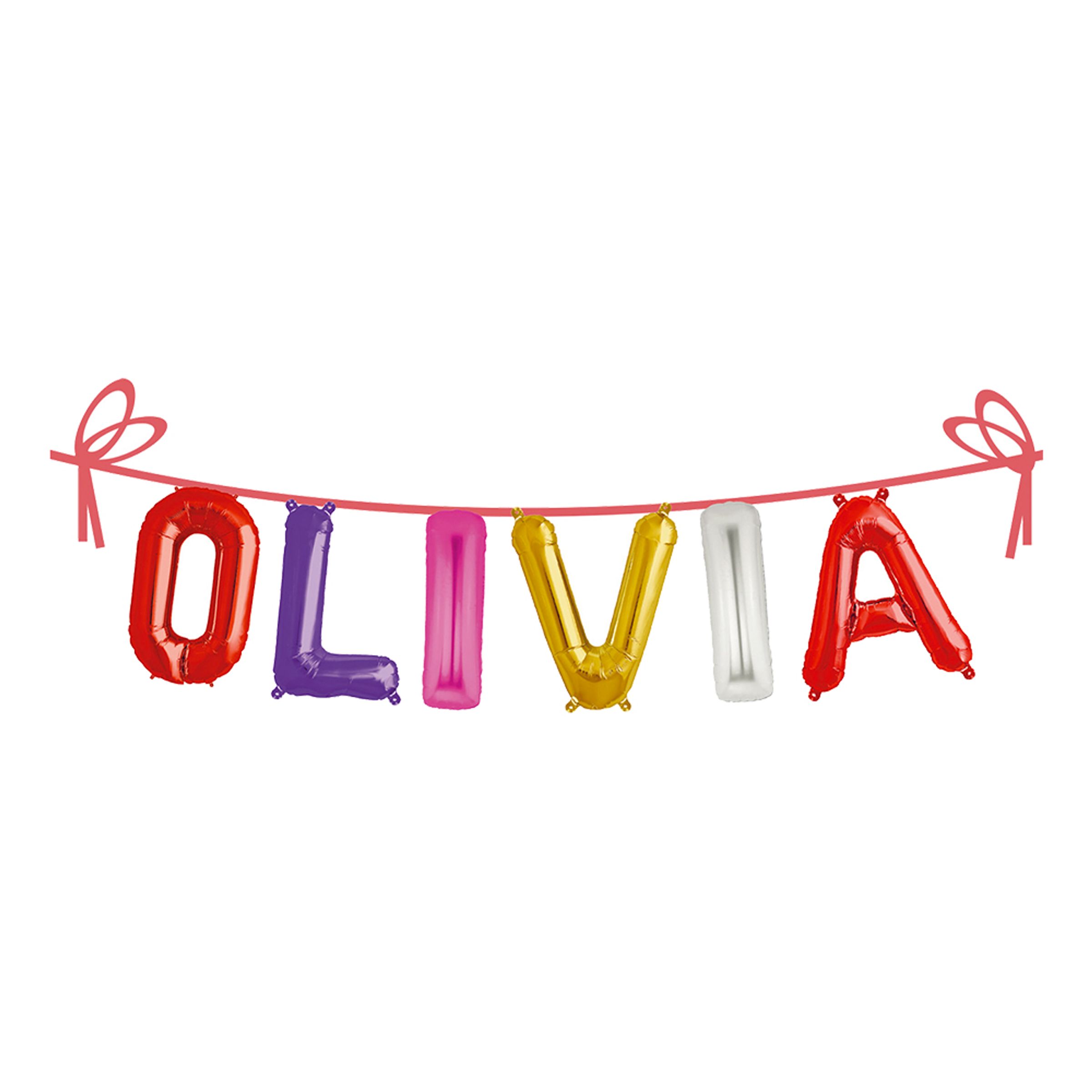 Ballonggirlang Folie Namn - Olivia