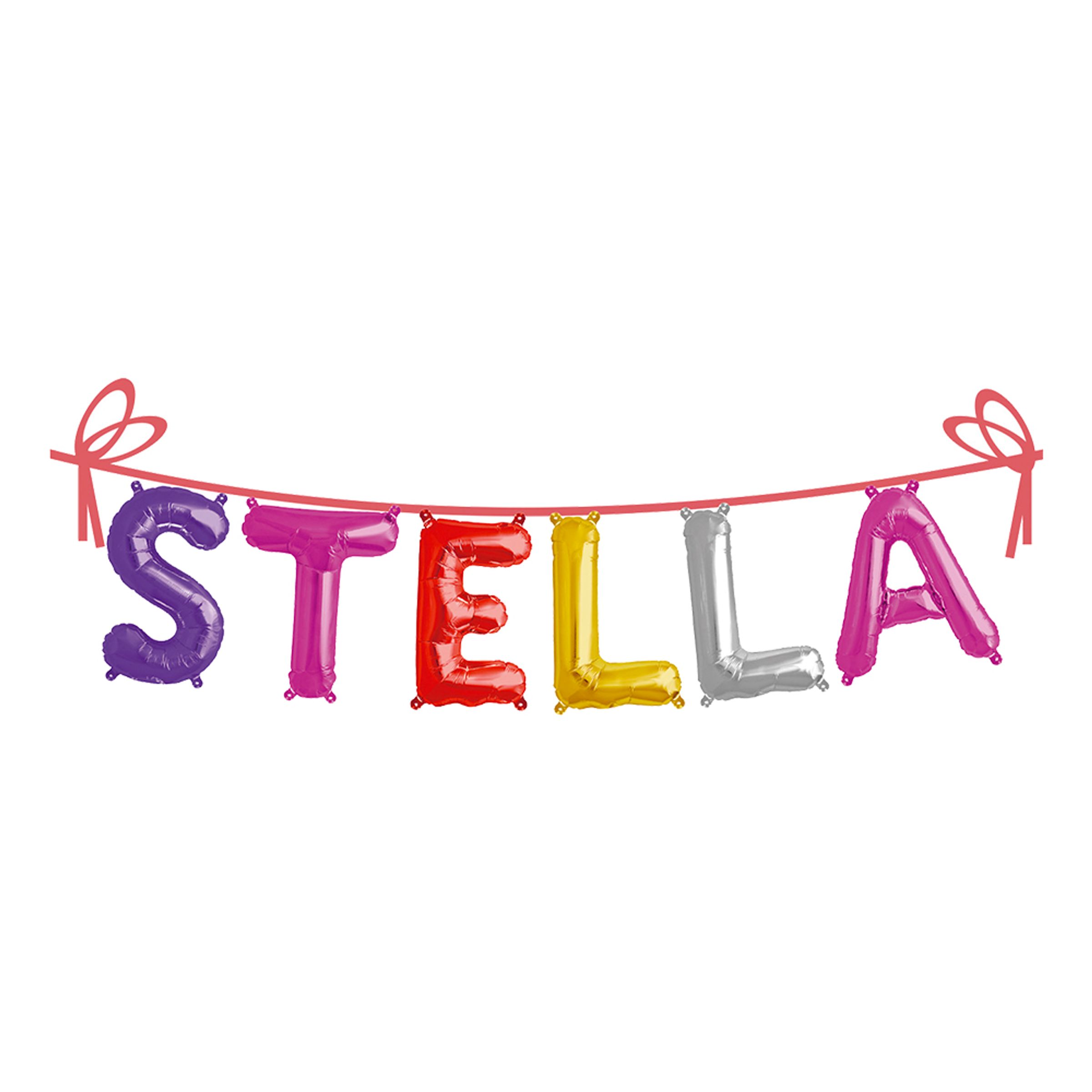 Läs mer om Ballonggirlang Folie Namn - Stella