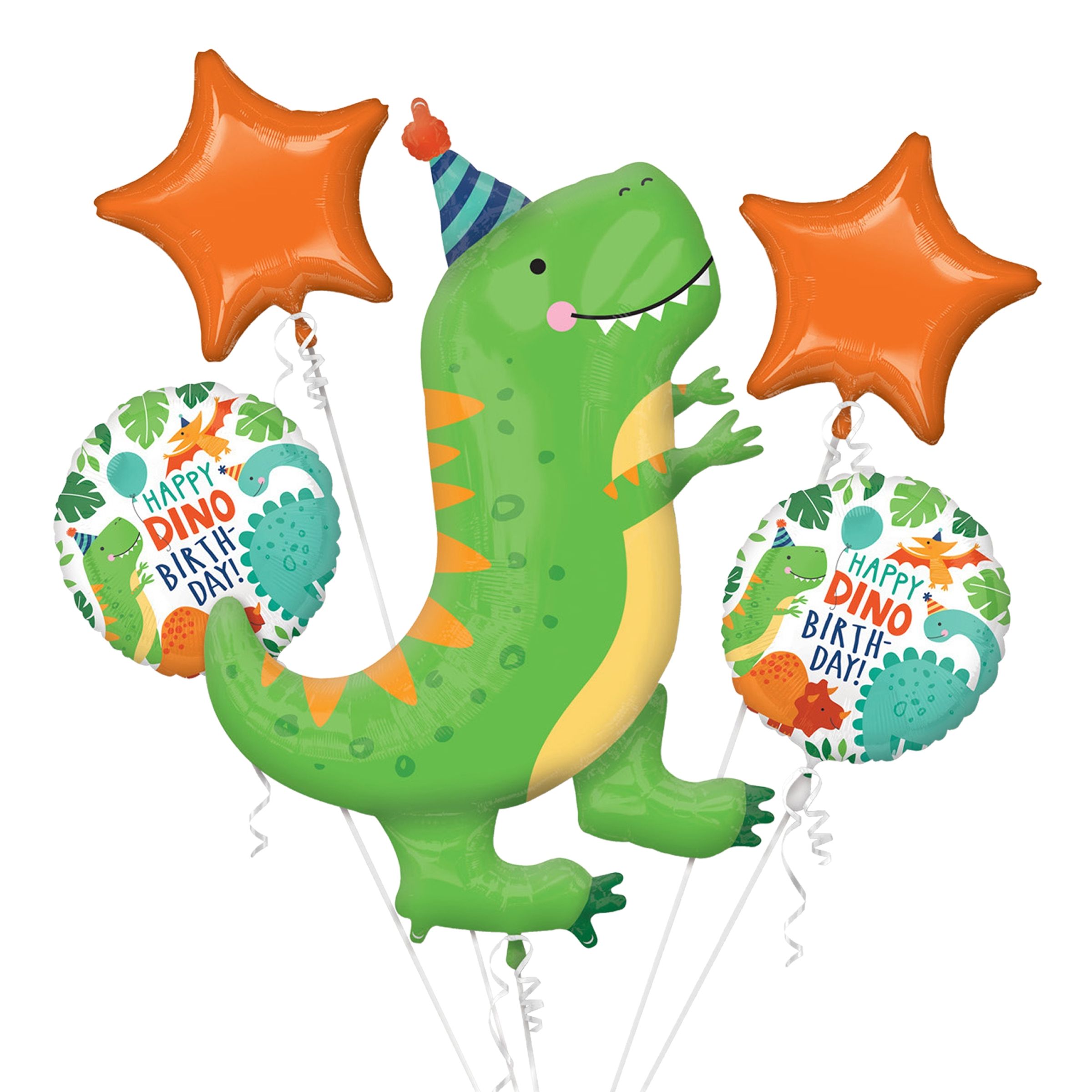 Läs mer om Ballongbukett Happy Dino Birthday
