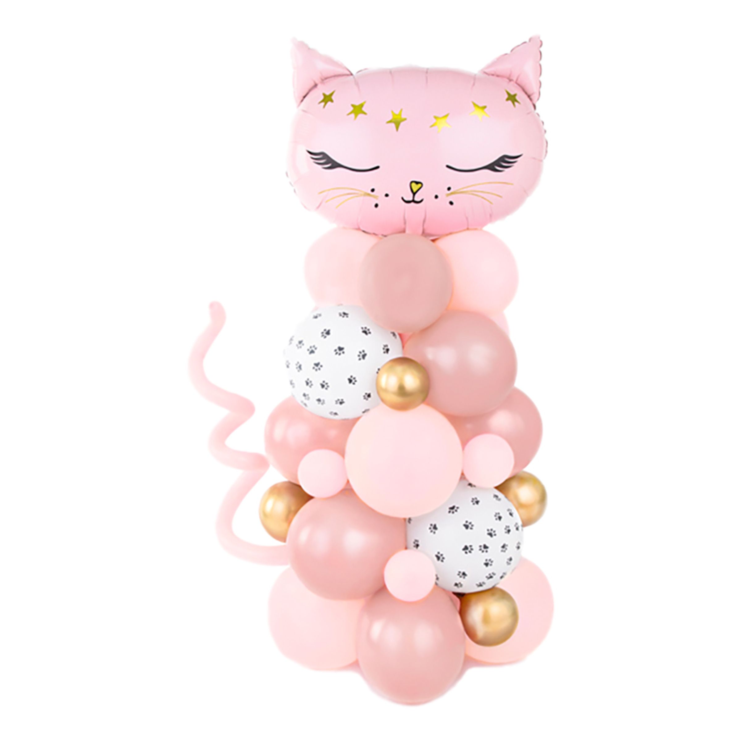 DIY Ballongfigur Katt Rosa