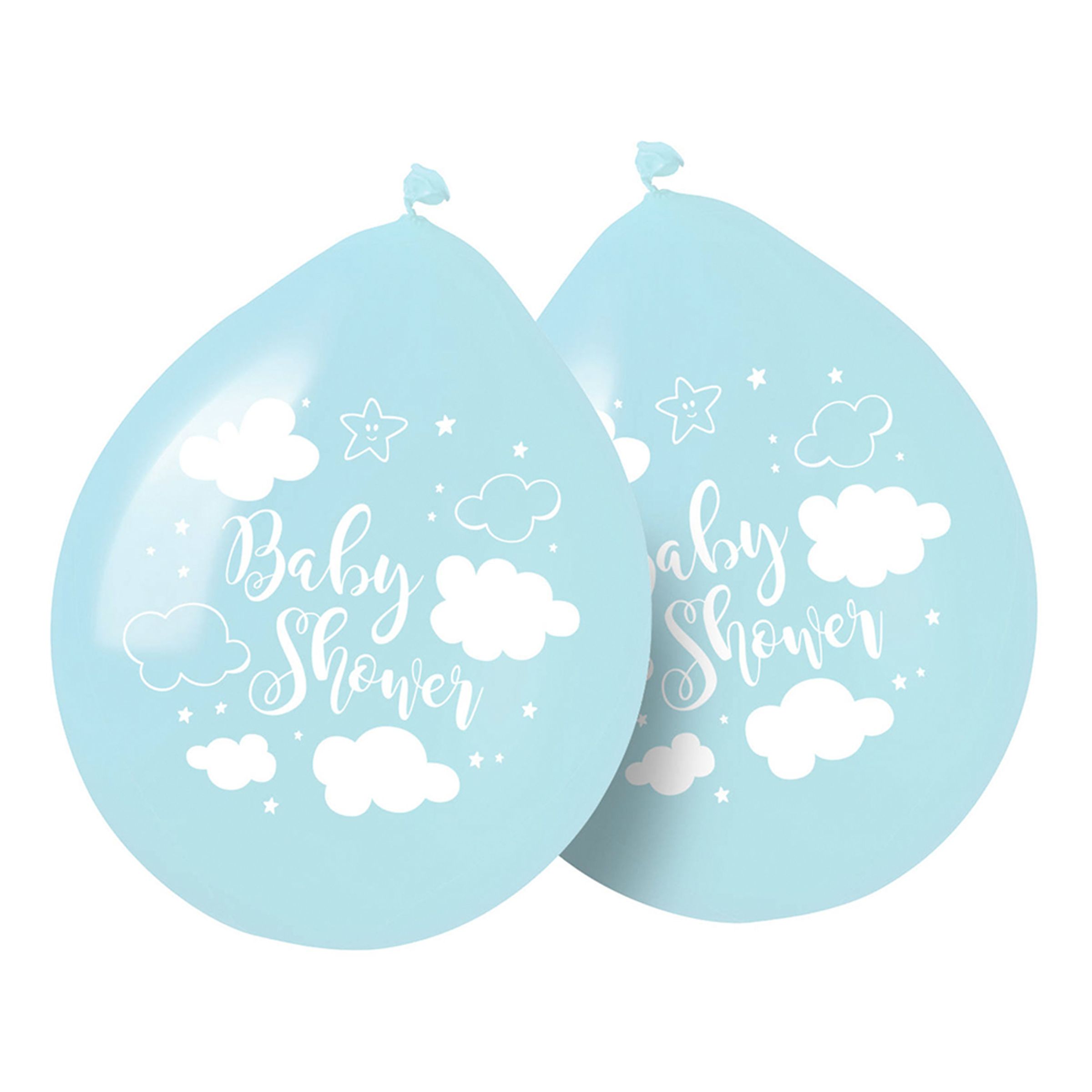 Läs mer om Ballonger Baby Shower Ljusblå - 8-pack
