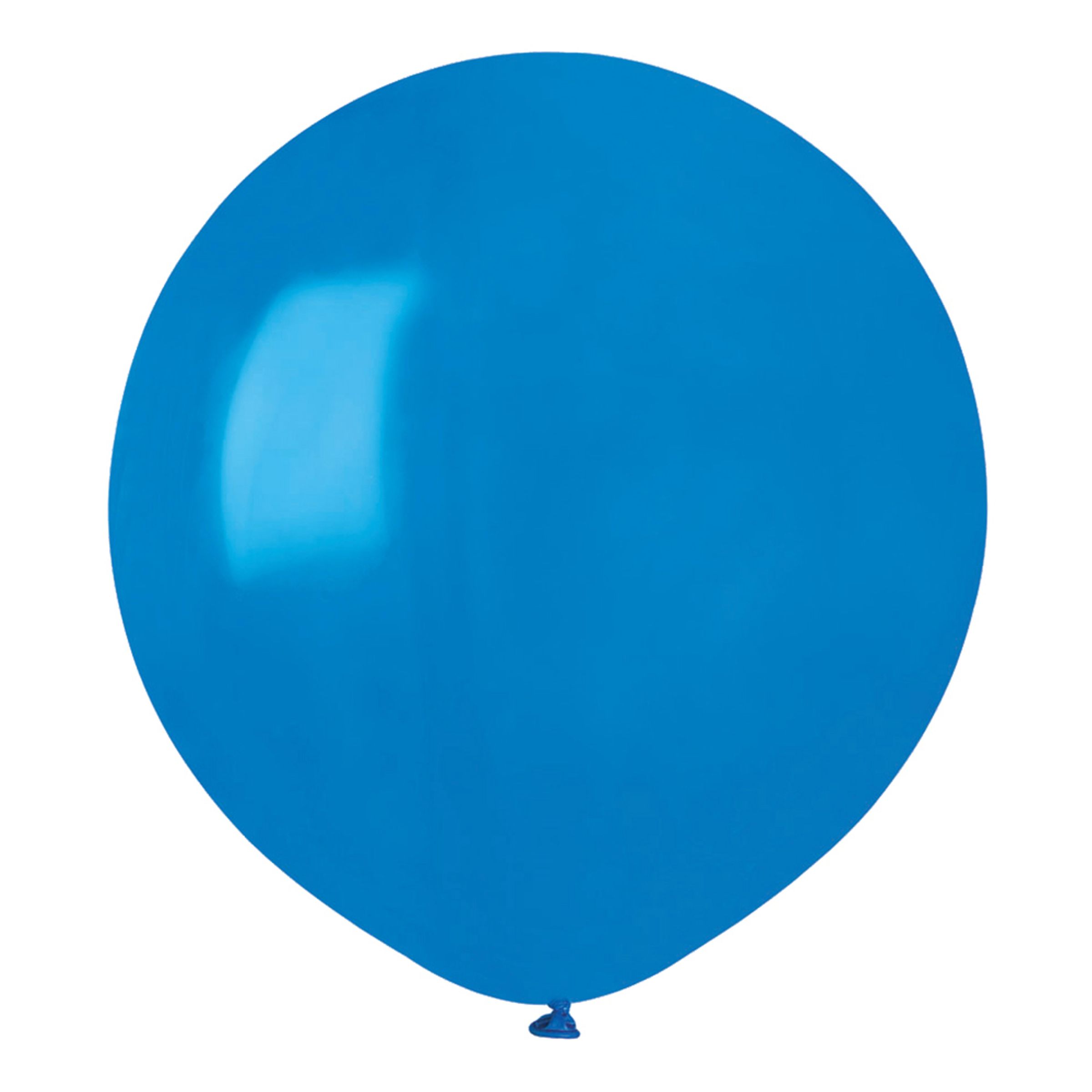 Ballonger Blå Runda Stora - 50-pack
