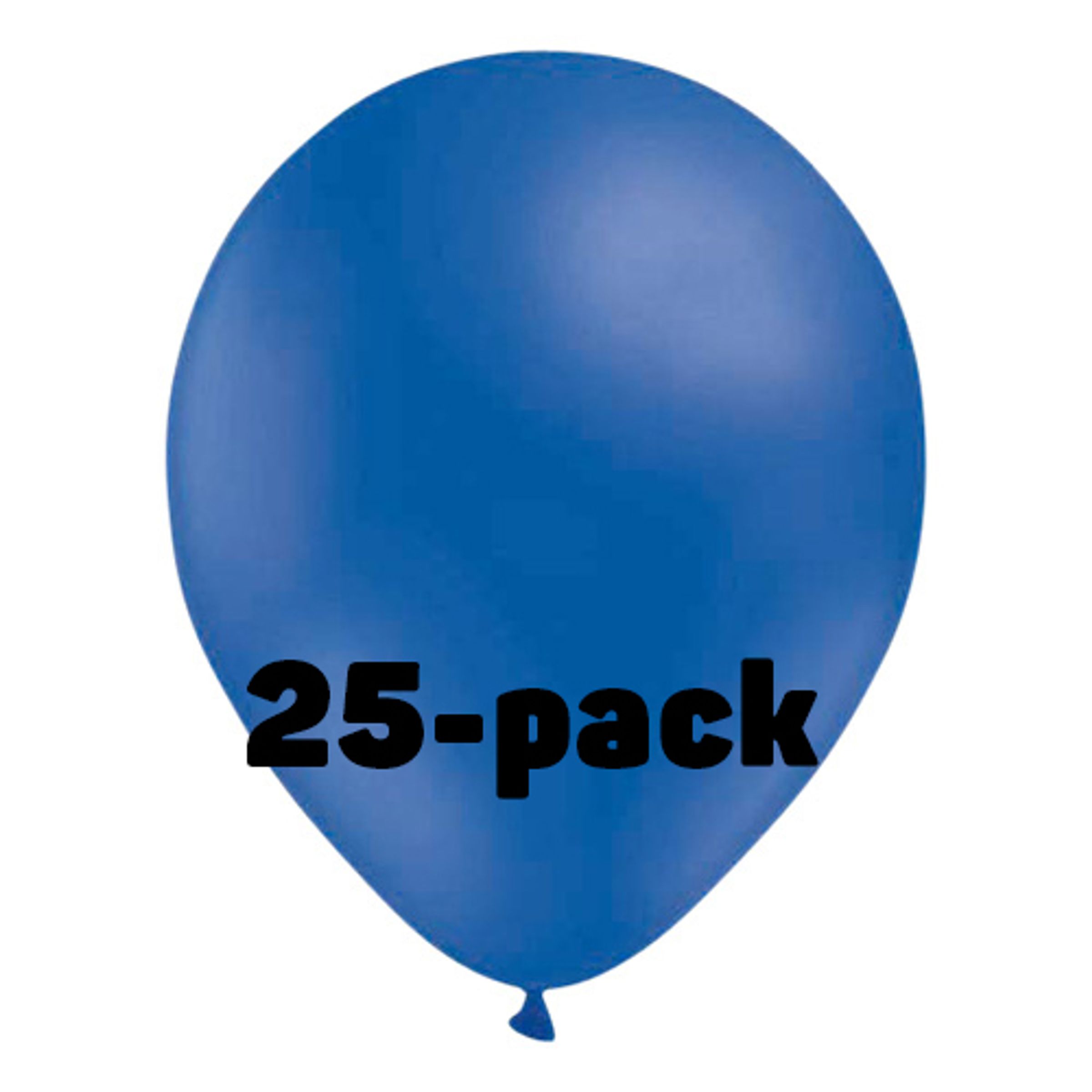 Läs mer om Ballonger Blåa - 25-pack