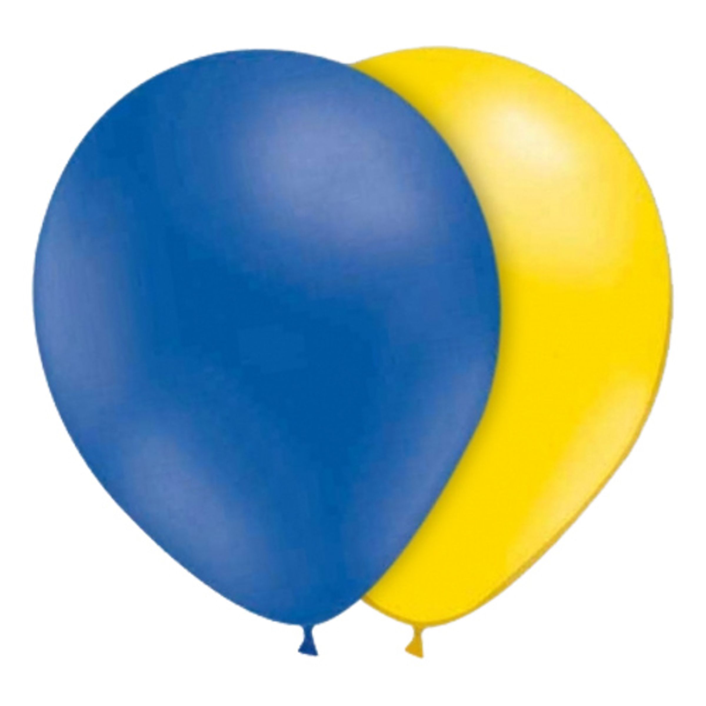 Ballonger Blå/Gula - 25-pack
