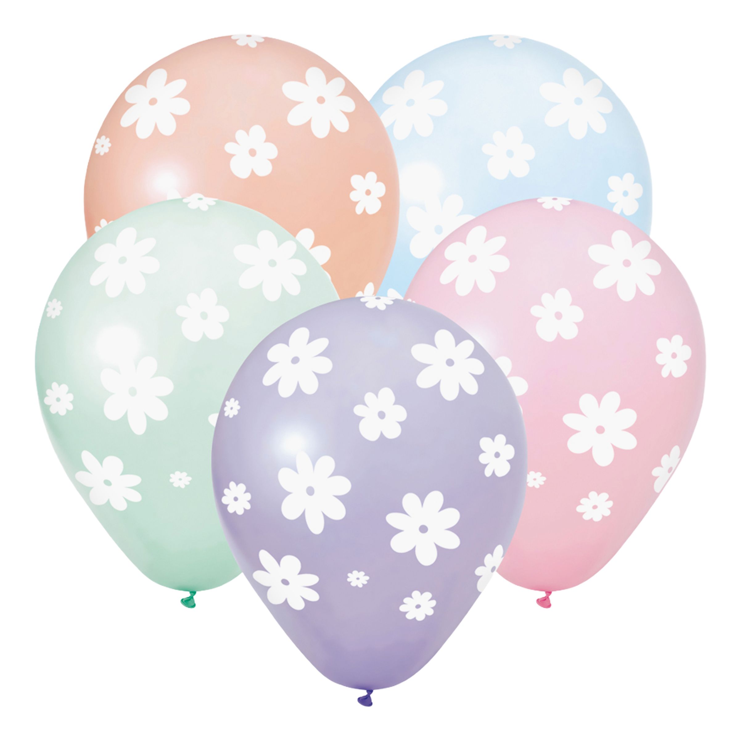 Ballonger Daisies - 6-pack | Hem - Festartiklar - Ballonger - Latexballonger | Maskeradspecialisten