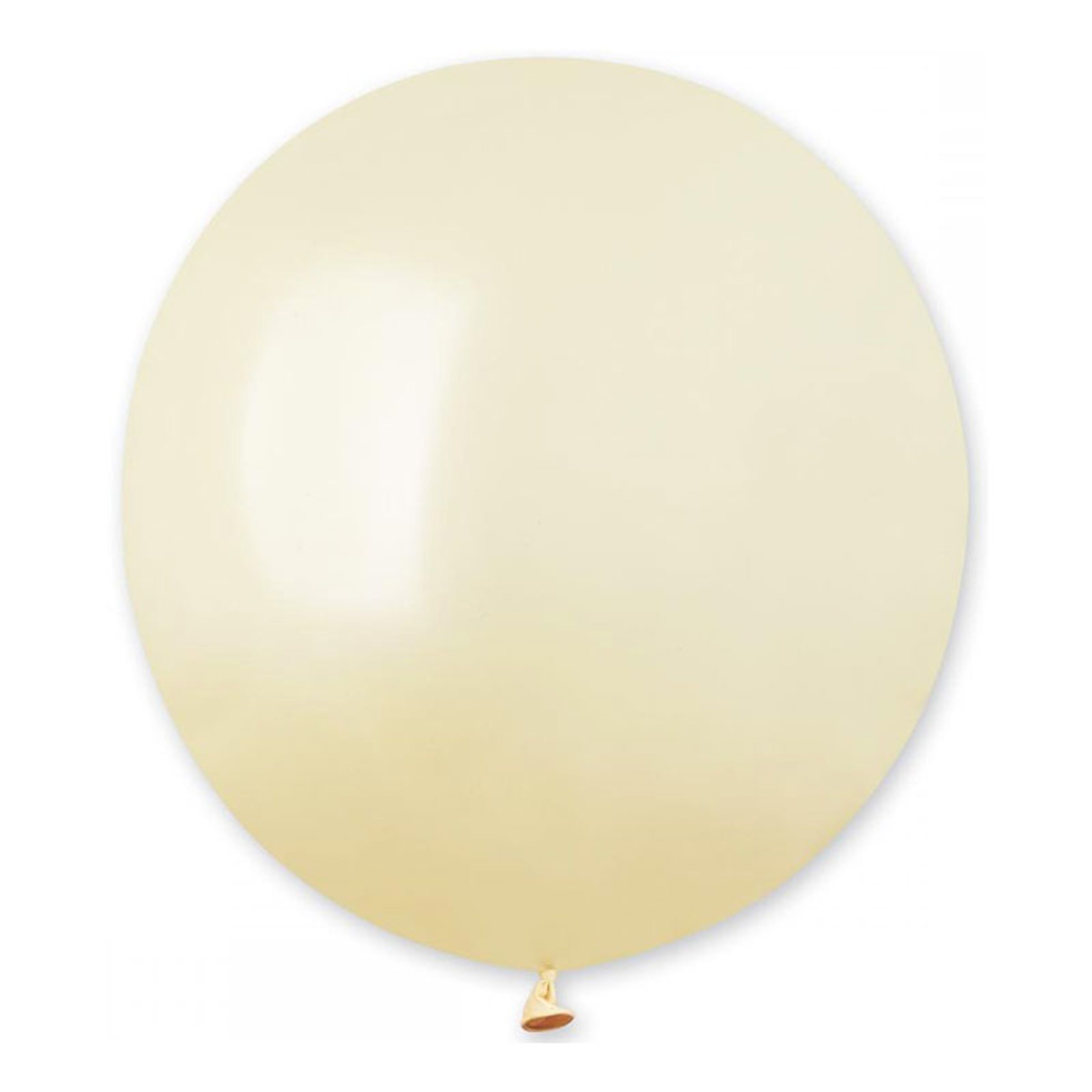 Ballonger Elfenbensvita Runda Stora - 25-pack