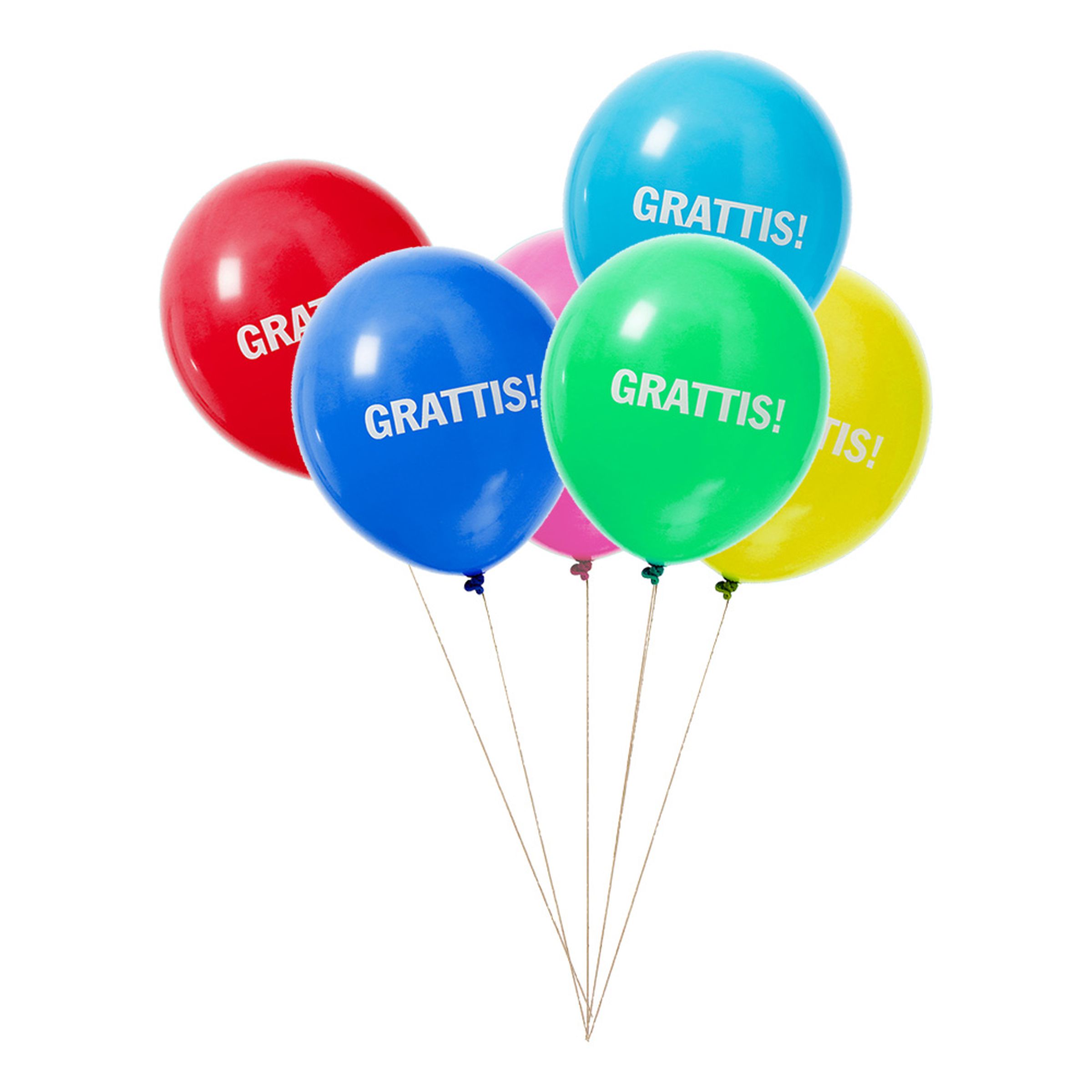 Läs mer om Ballonger Grattis - 8-pack