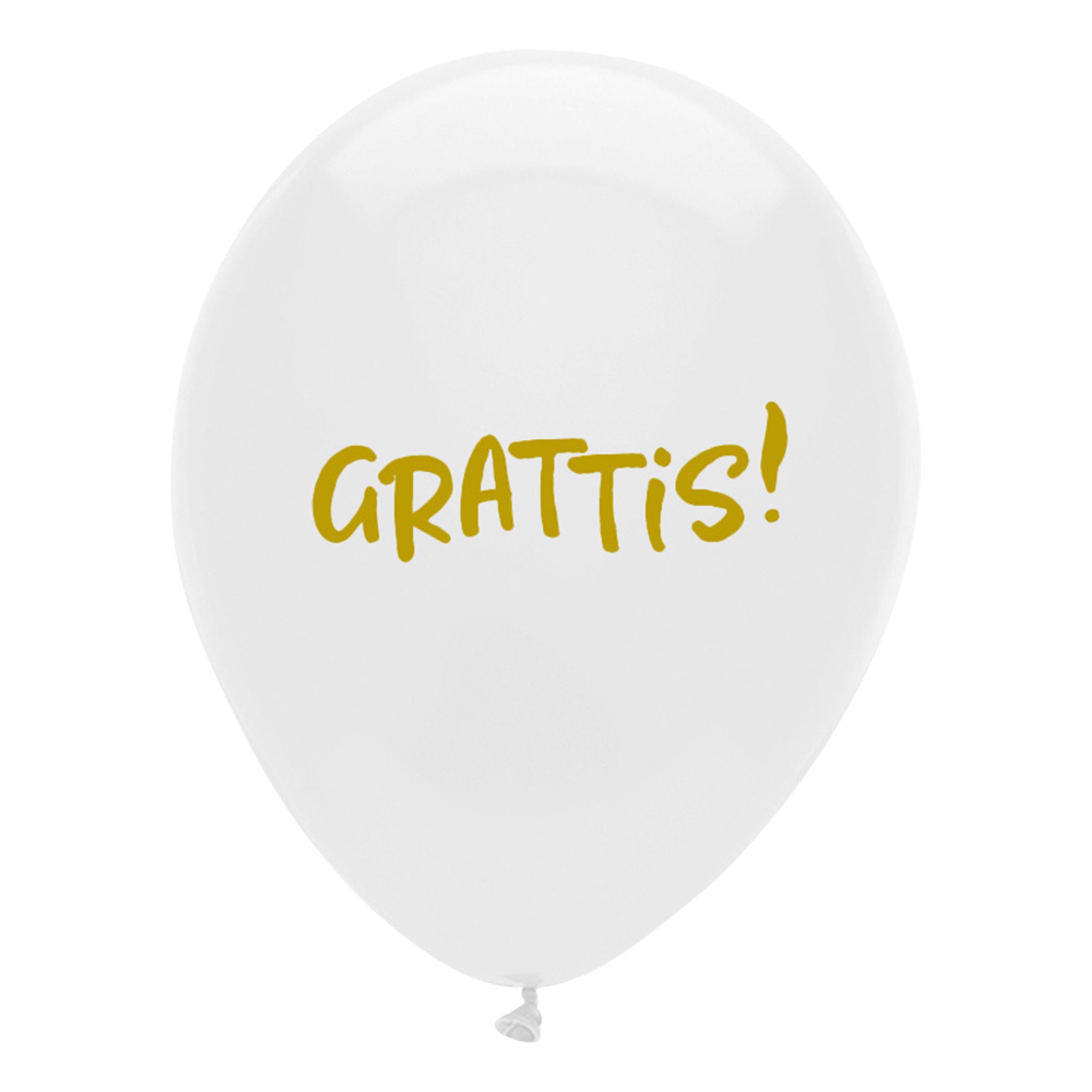 Läs mer om Ballonger Grattis - 6-pack