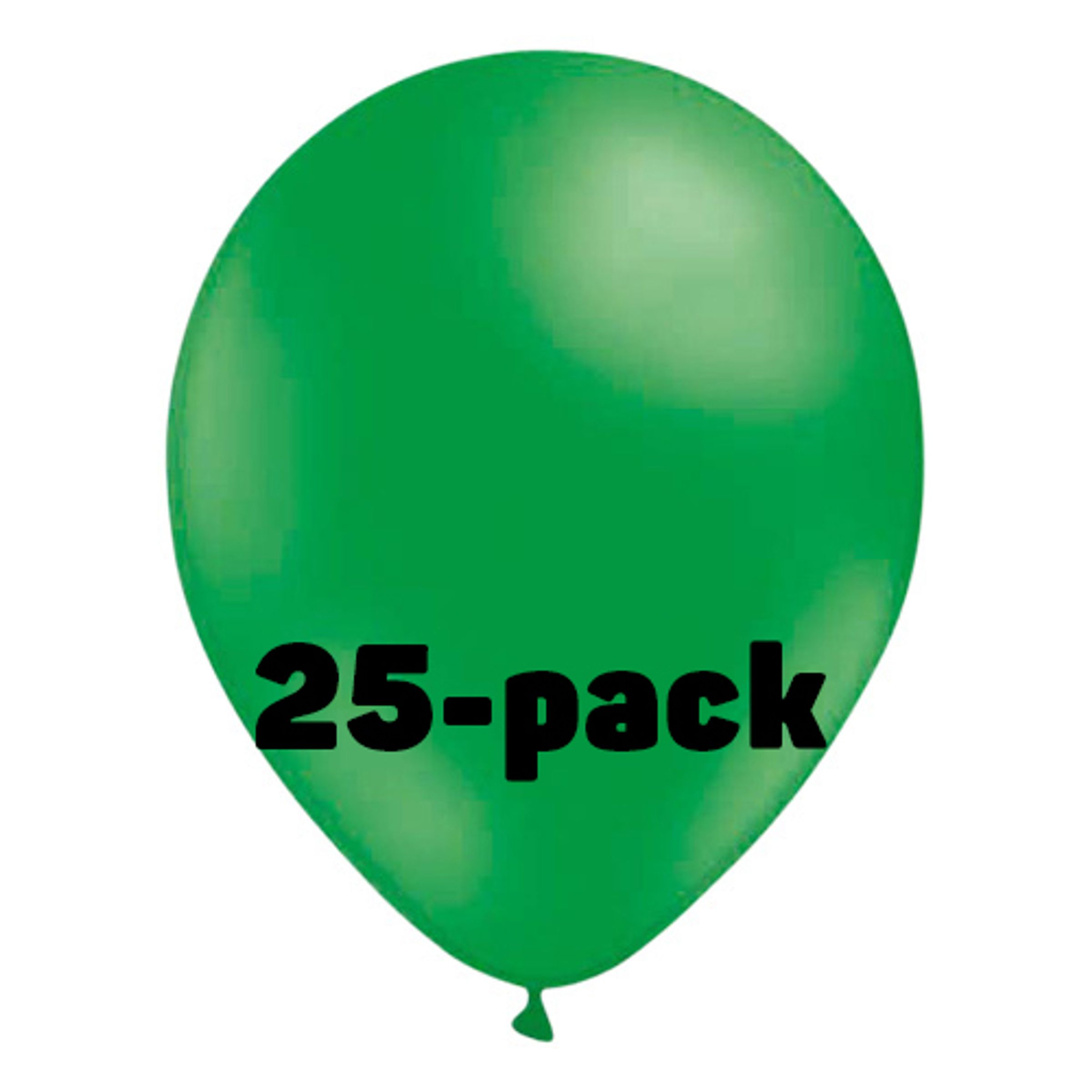 Läs mer om Ballonger Gröna - 25-pack