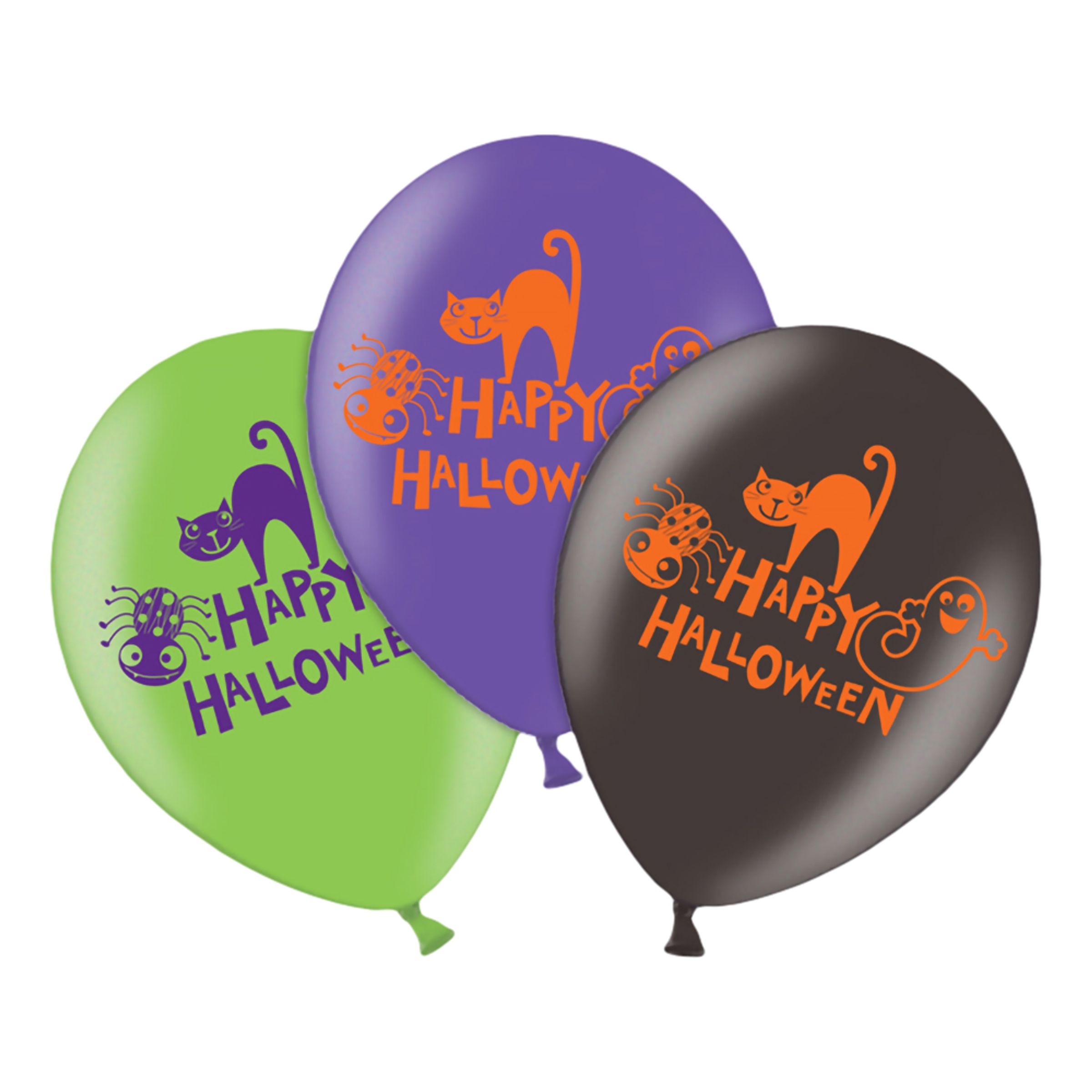 Ballonger Happy Halloween - 6-pack | Hem//Festartiklar//Ballonger//Latexballonger | PartyOutlet