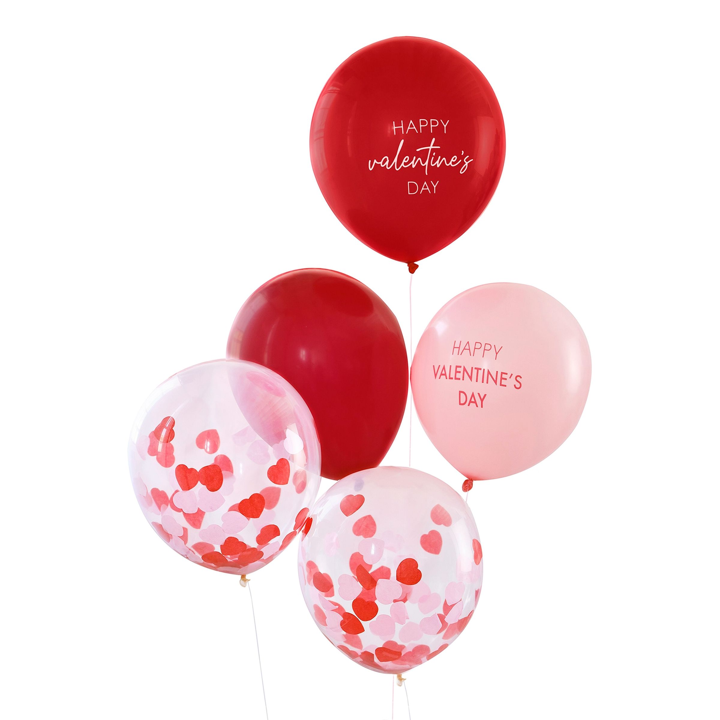 Läs mer om Ballonger Happy Valentines Day - 5-pack