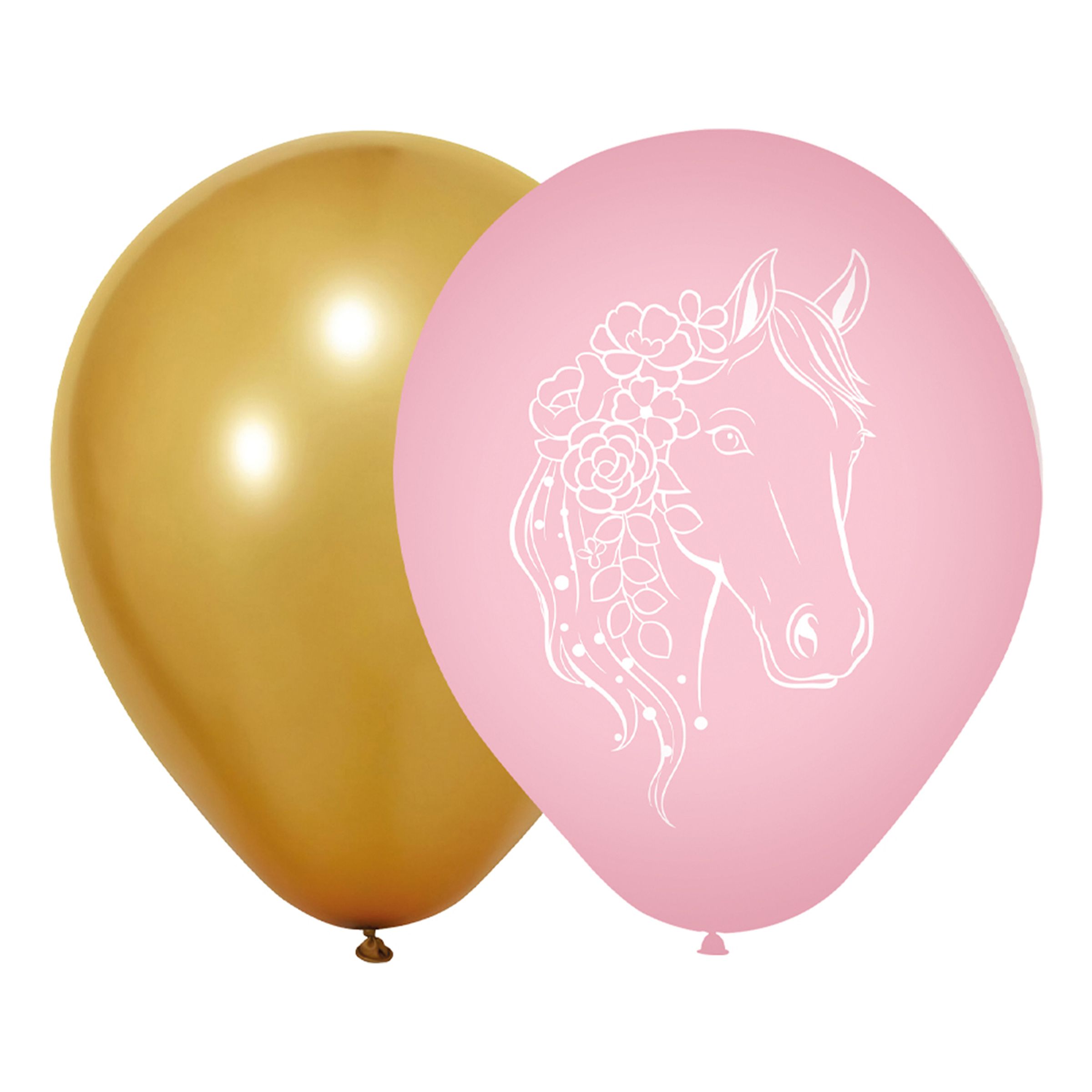 Ballonger Hästar - 8-pack | Hem - Festartiklar - Ballonger - Latexballonger | Maskeradspecialisten