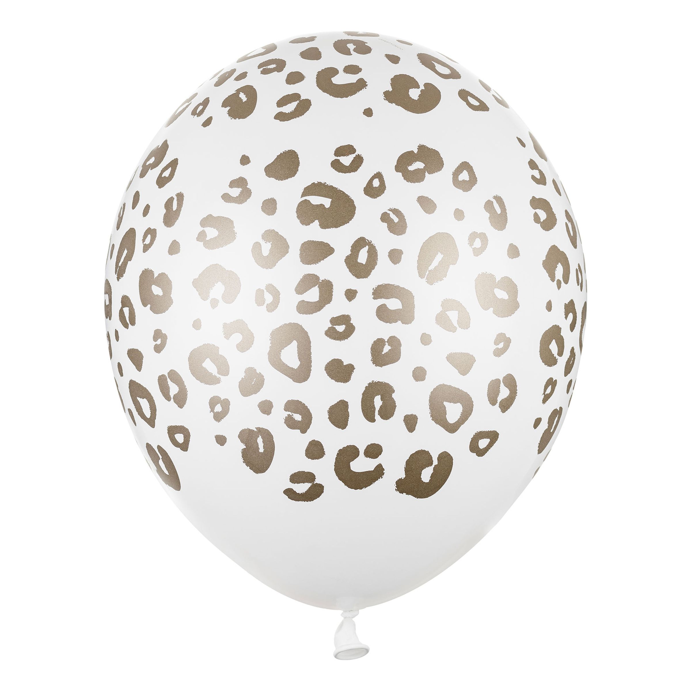Ballonger Leopardmönster Guld/Vit - 50-pack | Hem - Festartiklar - Ballonger - Latexballonger | Pryloteket