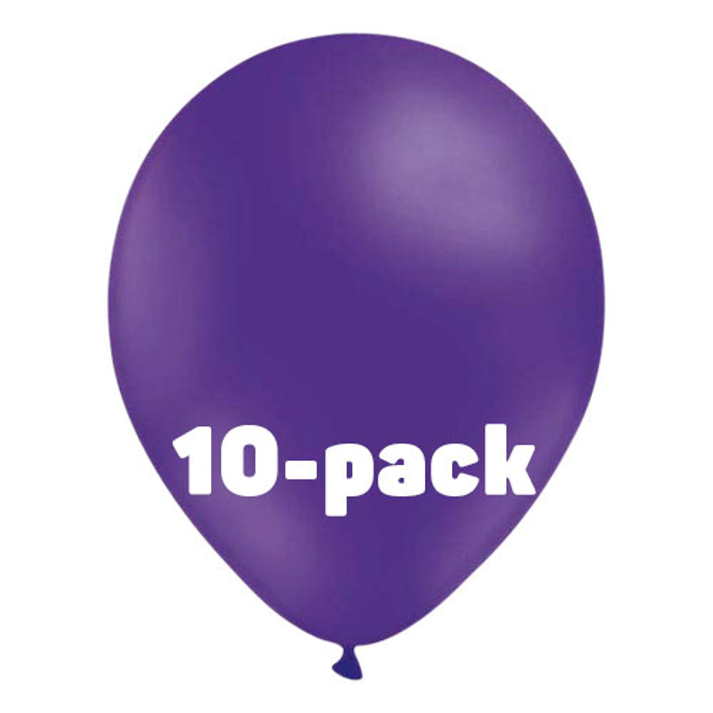 Läs mer om Ballonger Lila - 10-pack