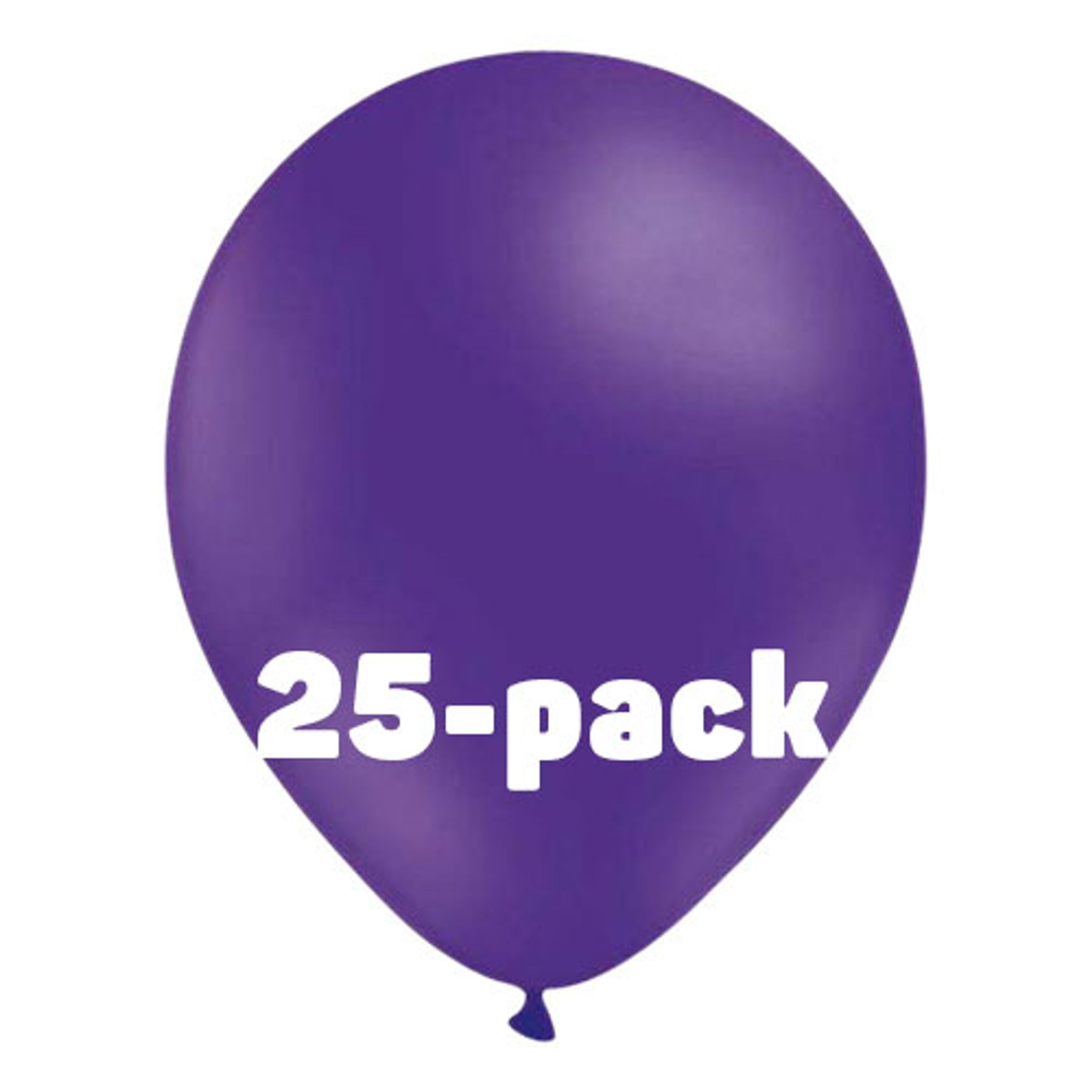 Läs mer om Ballonger Lila - 25-pack