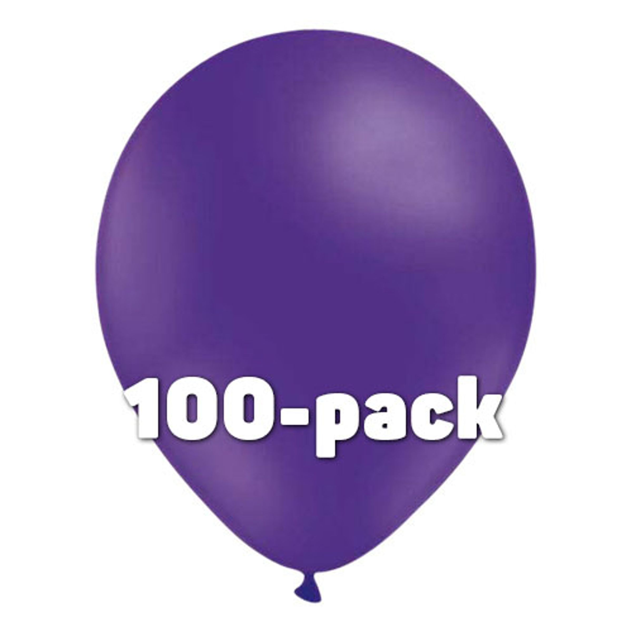Läs mer om Ballonger Lila - 100-pack