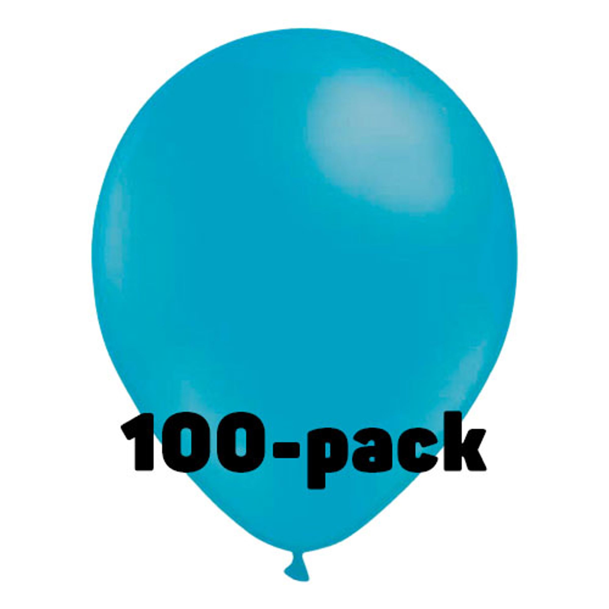 Läs mer om Ballonger Ljusblåa - 100-pack