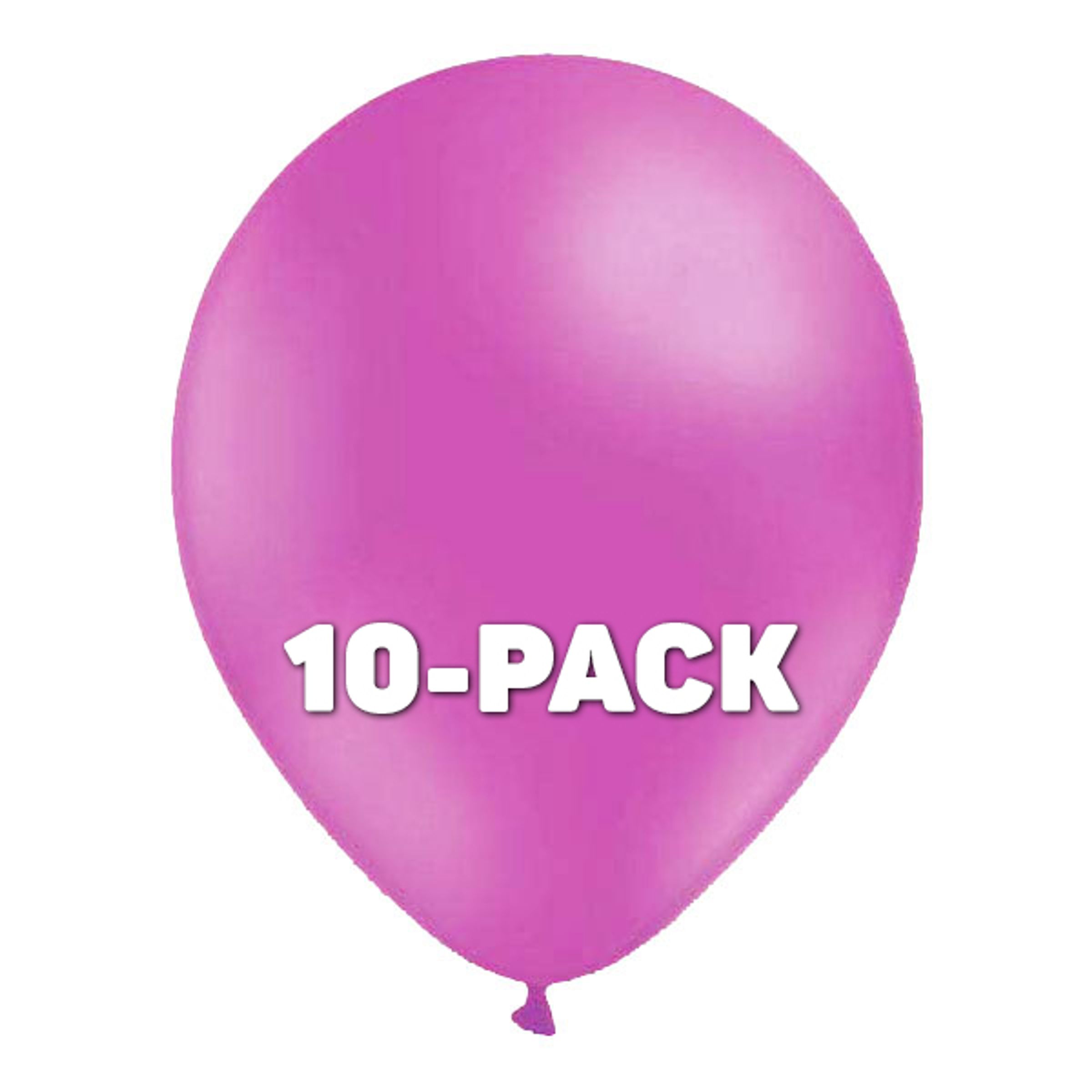 Läs mer om Ballonger Ljuslila - 10-pack