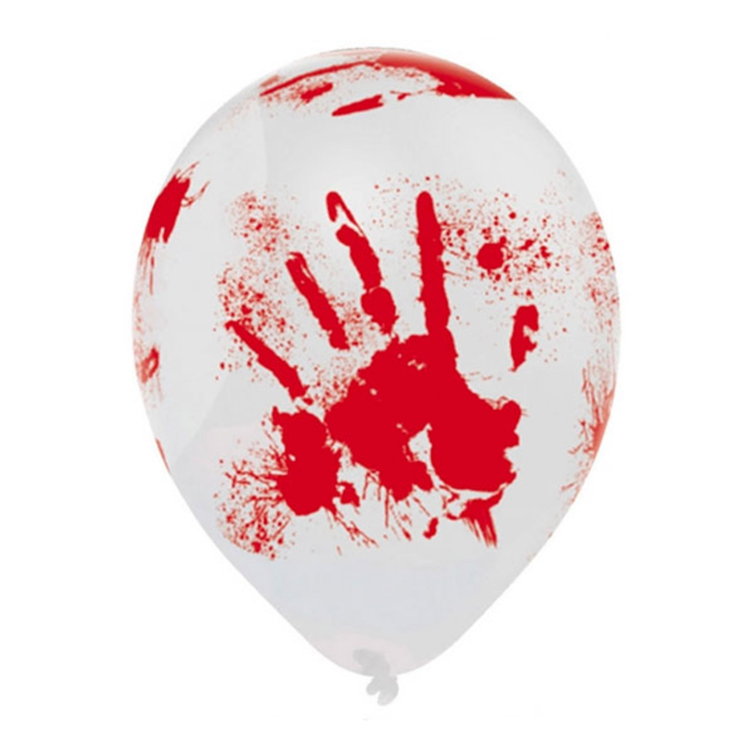 Läs mer om Ballonger med Blodiga Händer - 6-pack