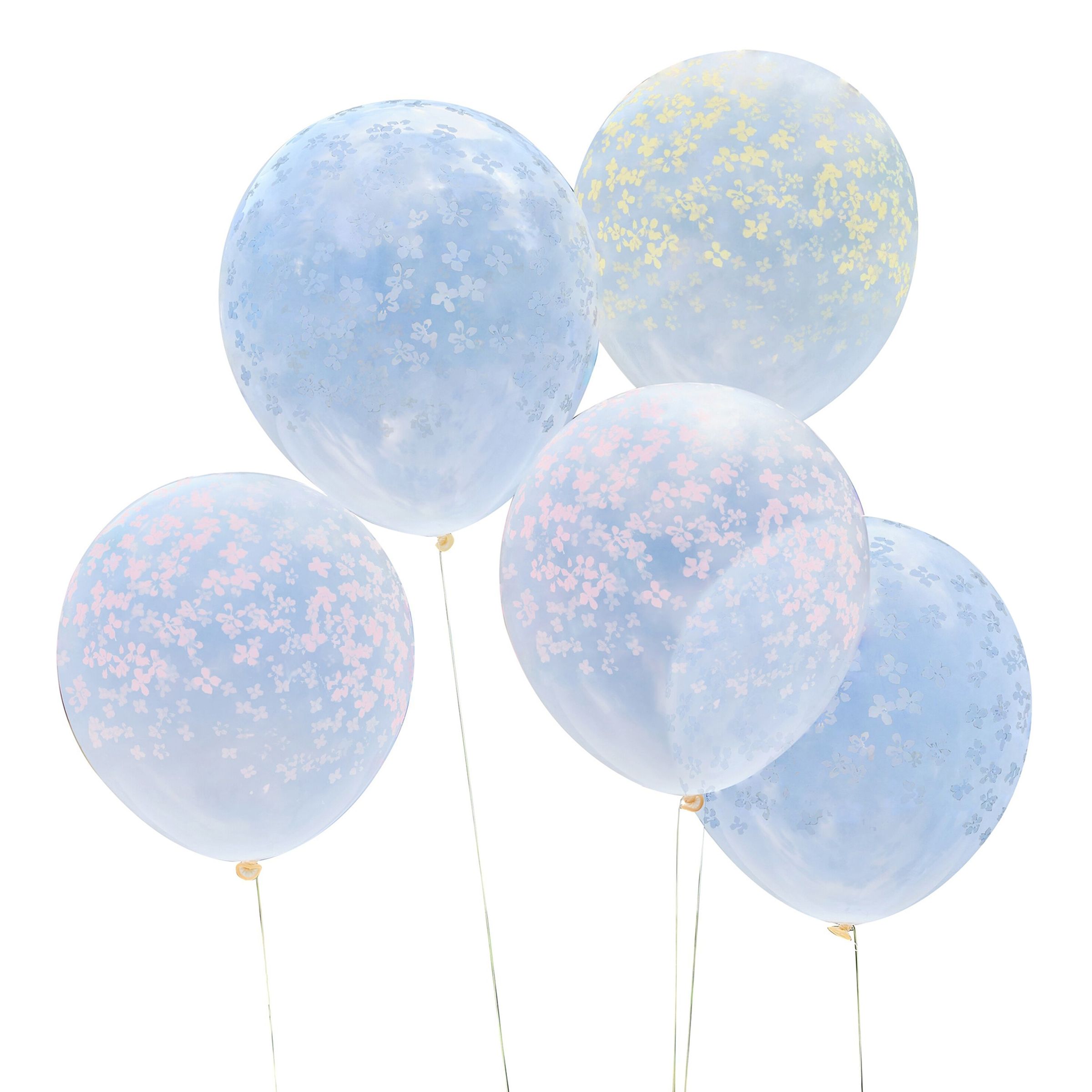 Läs mer om Ballonger med Blommor - 5-pack
